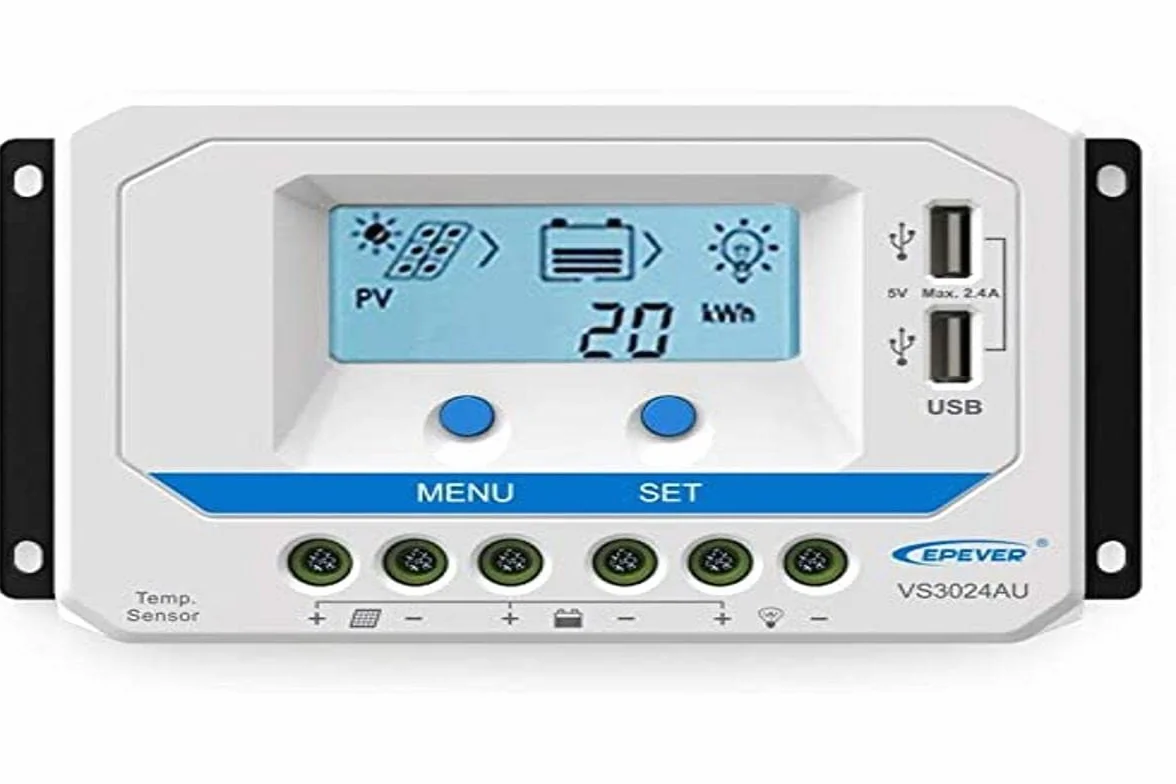 Regulator ładowania PWM 30A 12V/24V 2xUSB