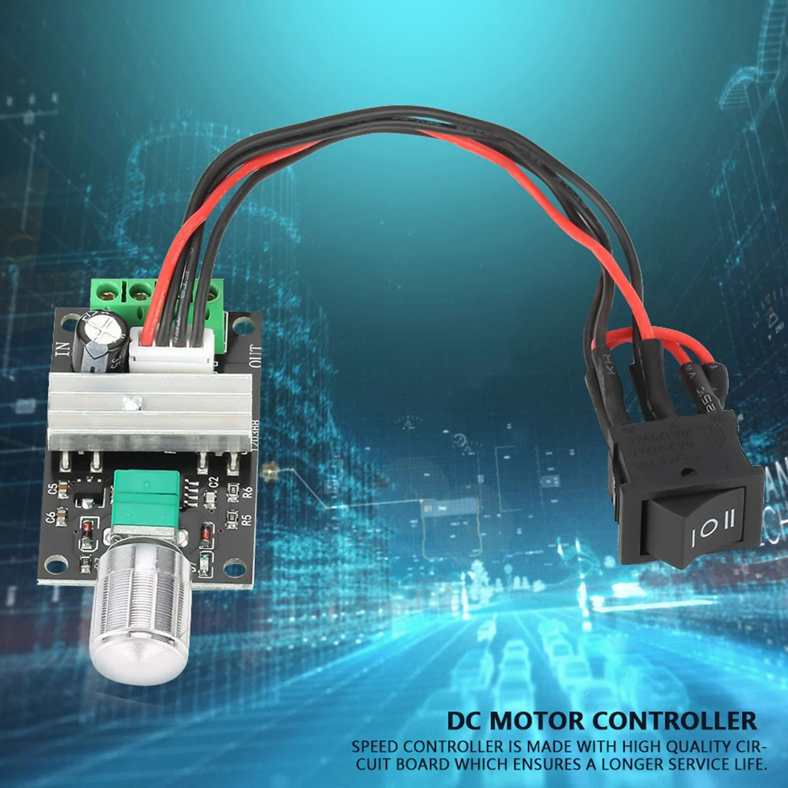 12V Dc Motor Speed Controller Pwm Reversible Regulator 6V 24V 3A Switch