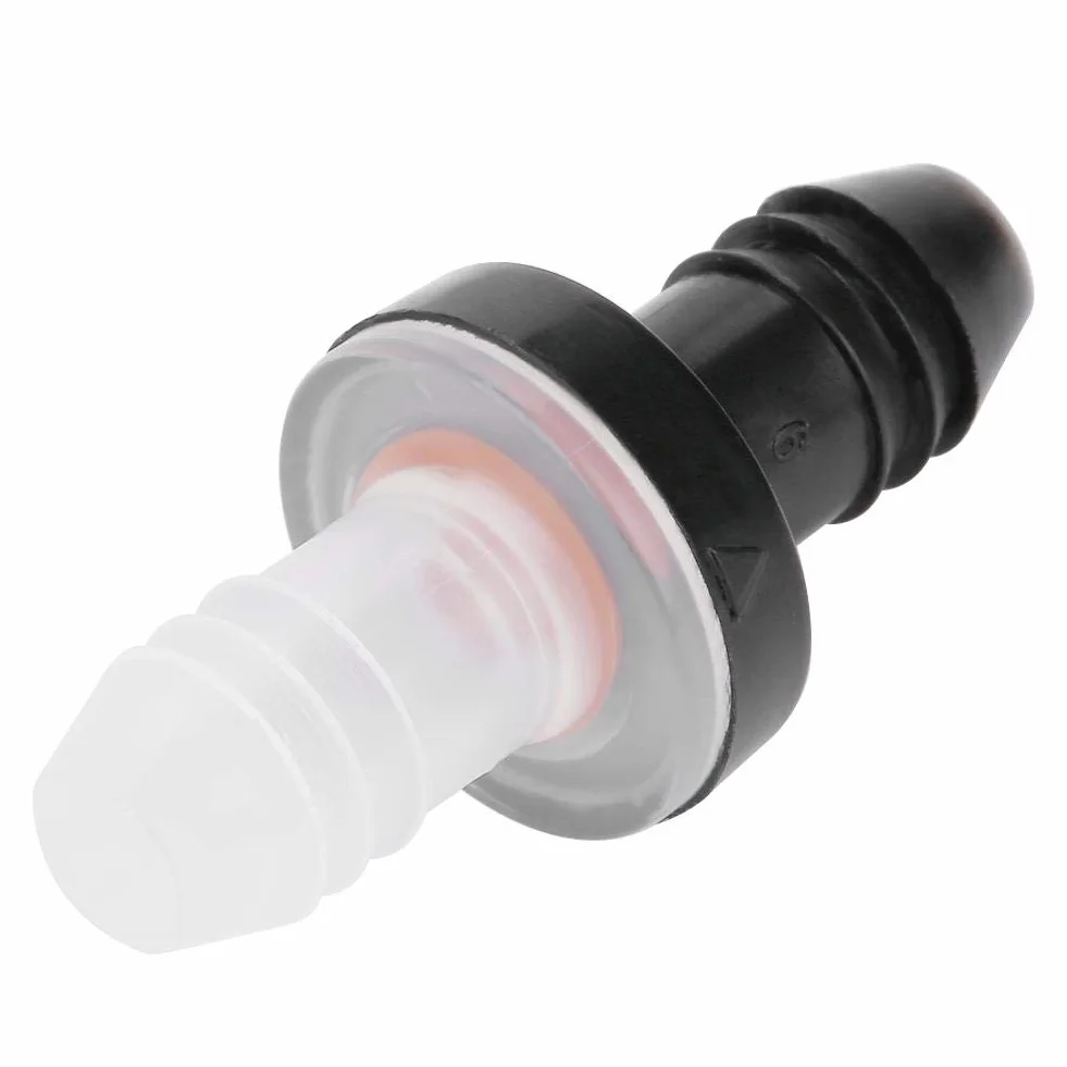 Zawór zwrotny membranowy 3/8" 10 mm PP silikon do żrących chemikaliów
