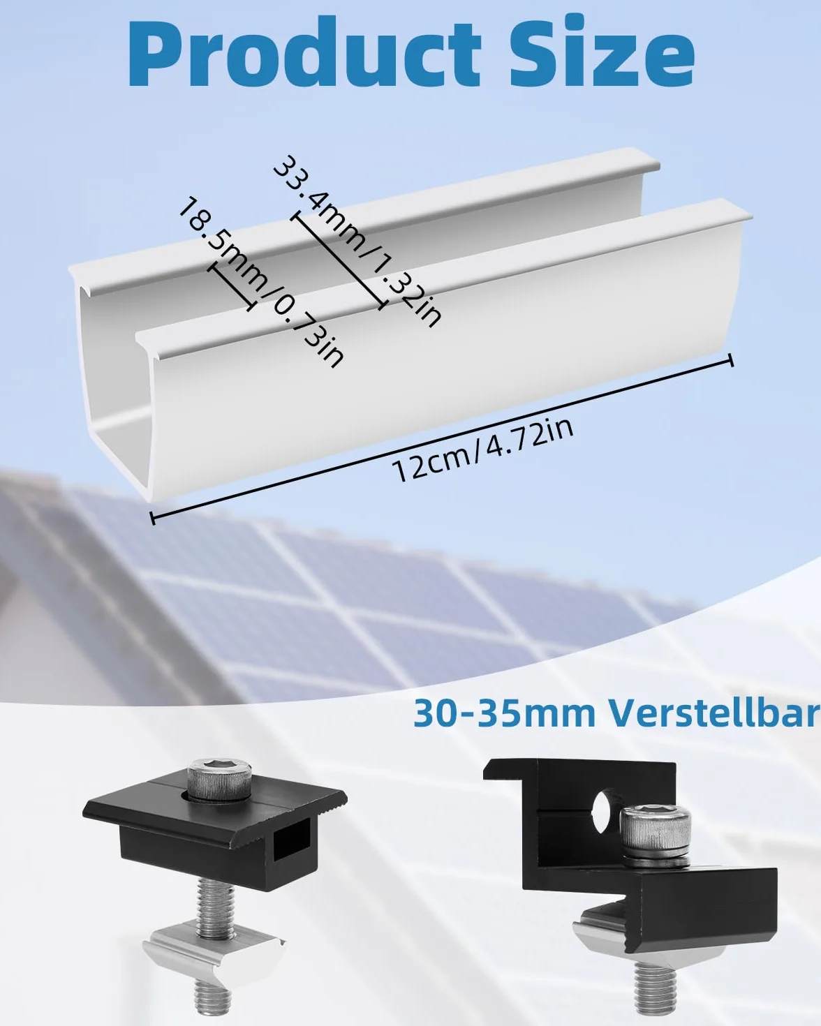 LEAZZLE zestaw montażowy uchwyt solarny płaski dach szyna mocująca PV panel słoneczny