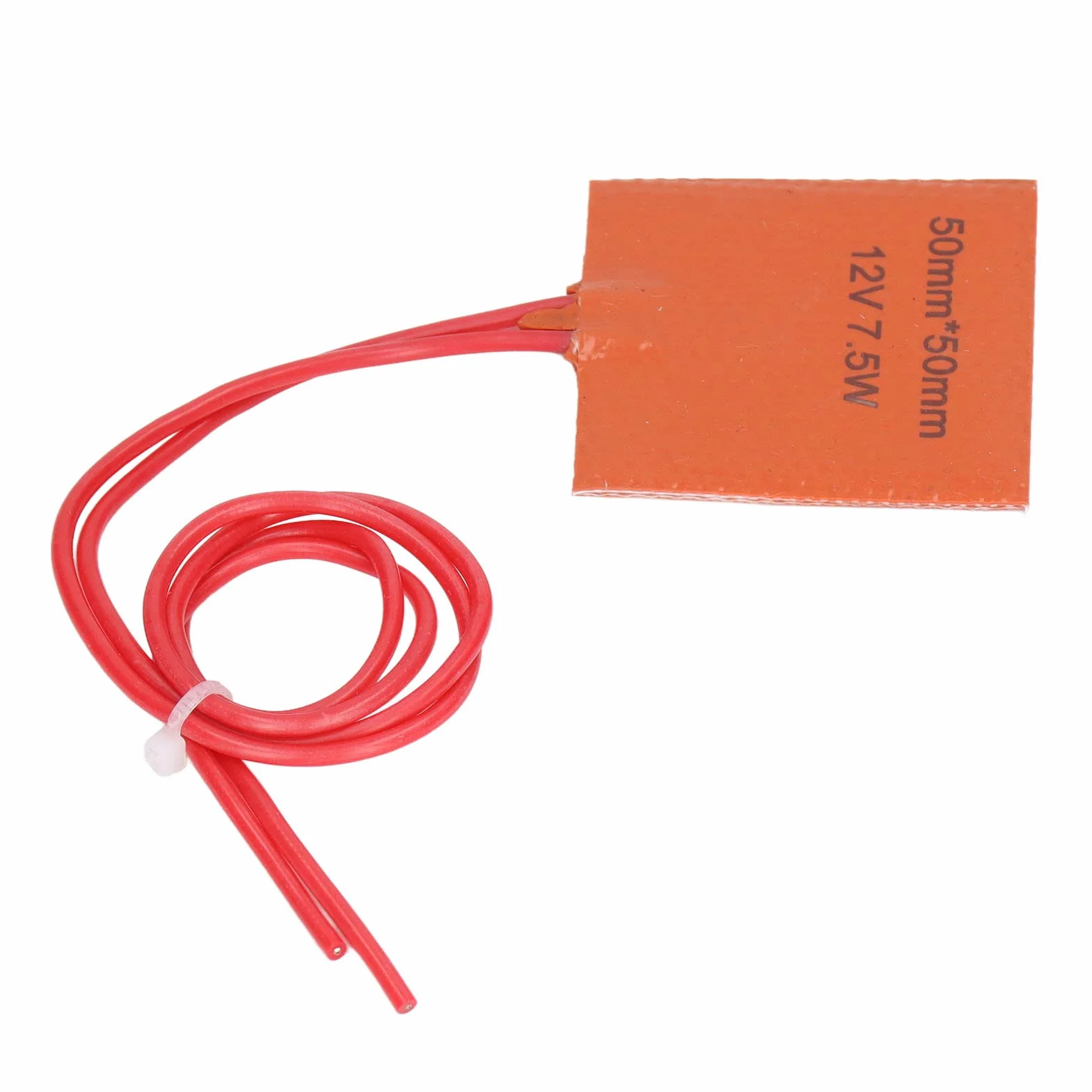 Silikonowy Podkładka Cieplna 12V 7,5W 50x50mm Elastyczna Mata Ciepła