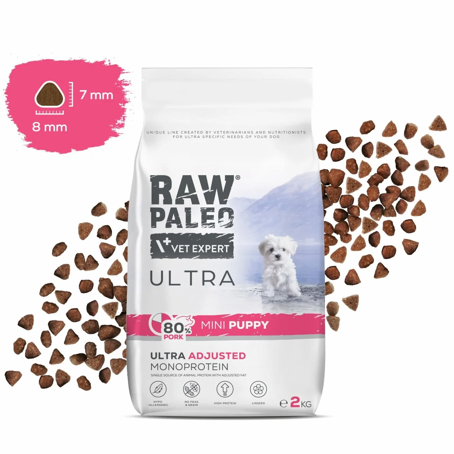 ULTRA PORK PUPPY MINI z wieprzowiną dla szczeniąt ras małych 2kg