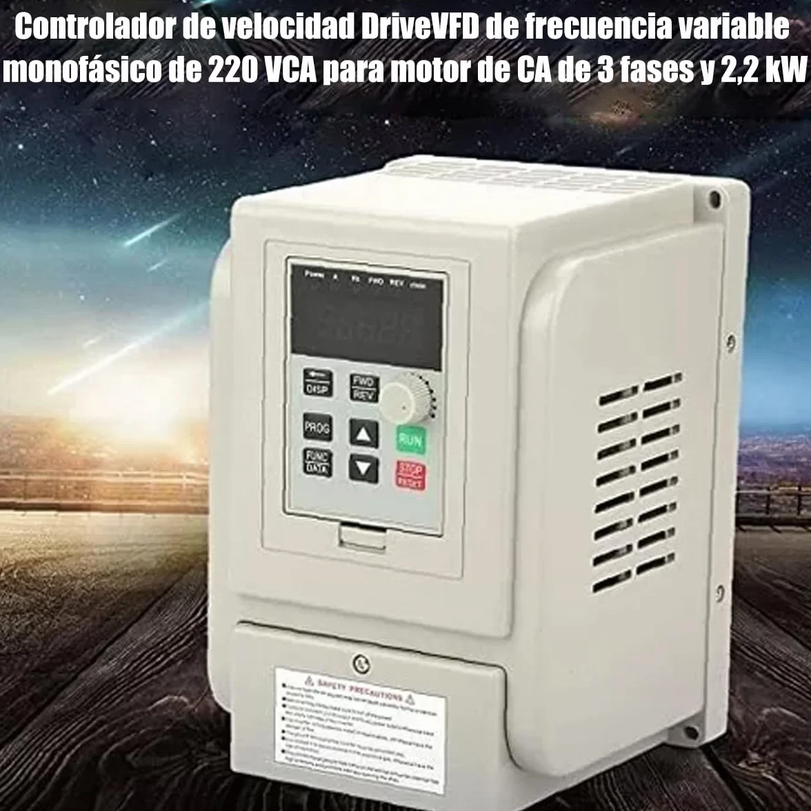Przetwornica częstotliwości 4 kW VFD AT1-04K0X 220 V jednofazowa do silników 3-fazowych