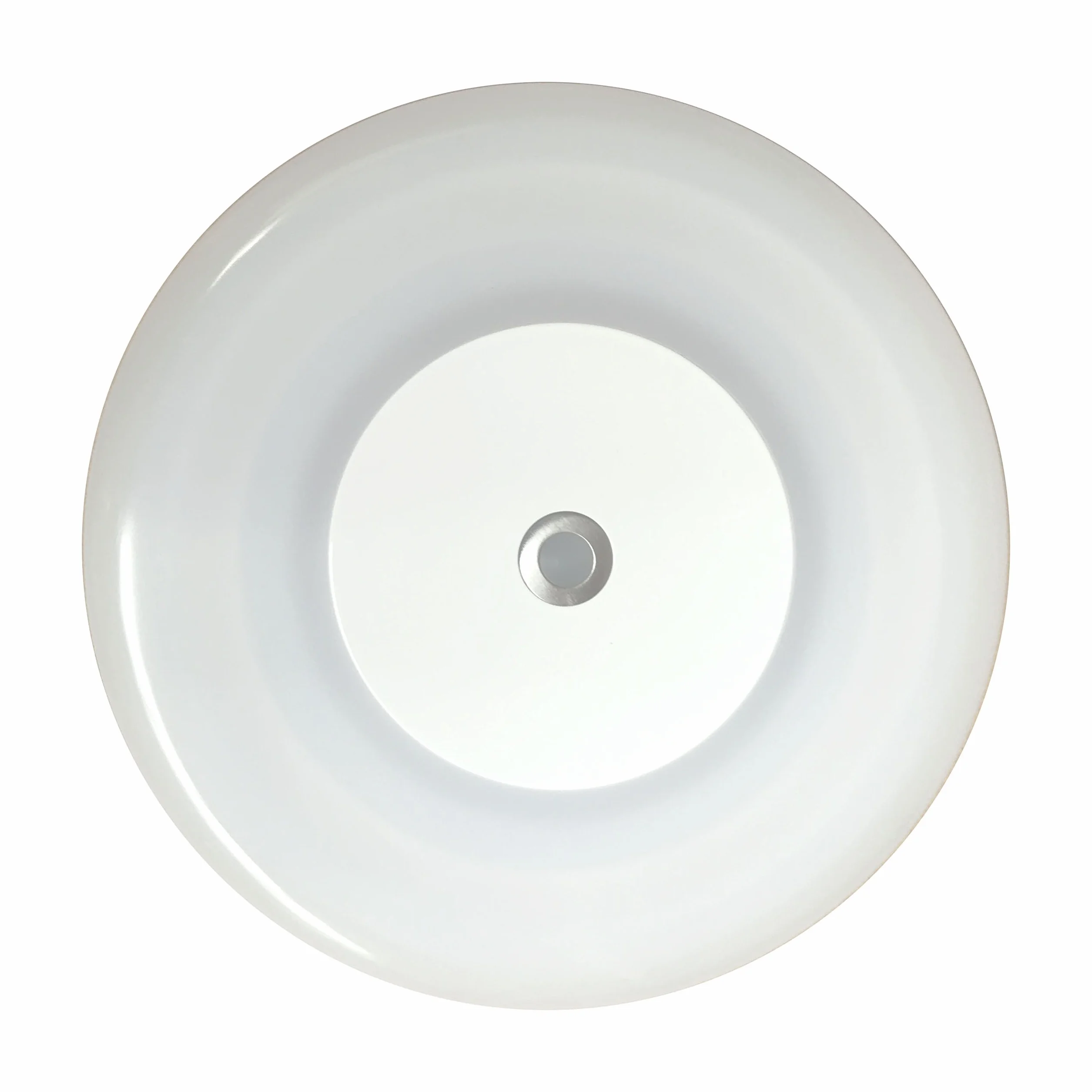 lighteu, 12 V, 7 W (12 x 12 x 1 cm), dwa kolory (ciepła biel/niebieska), lampa sufitowa LED z przełącznikiem nut i dotykowym ściemniaczem do łodzi, jachtu i przyczep kempingowych, kamperów