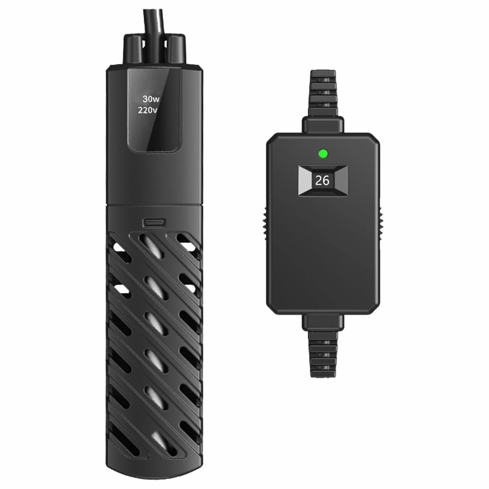 GERUI Mini ogrzewanie akwariowe 15 l, 100-240 V, 50/60 Hz, zakres regulacji temperatury: 20°C do 34°C, używane do akwarium i akwarium PTC Automatyczna cienka izolacja cieplna