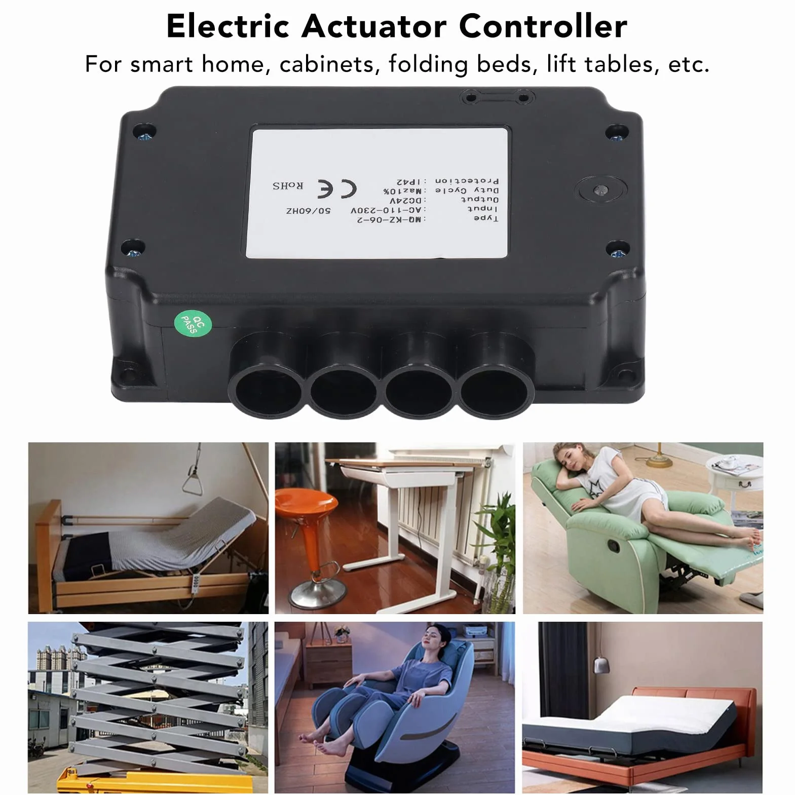 Elektryczny Sterownik Siłownika AC 110‑230V DC24V Inteligentny Sterownik Silnika Liniowego Smart Home