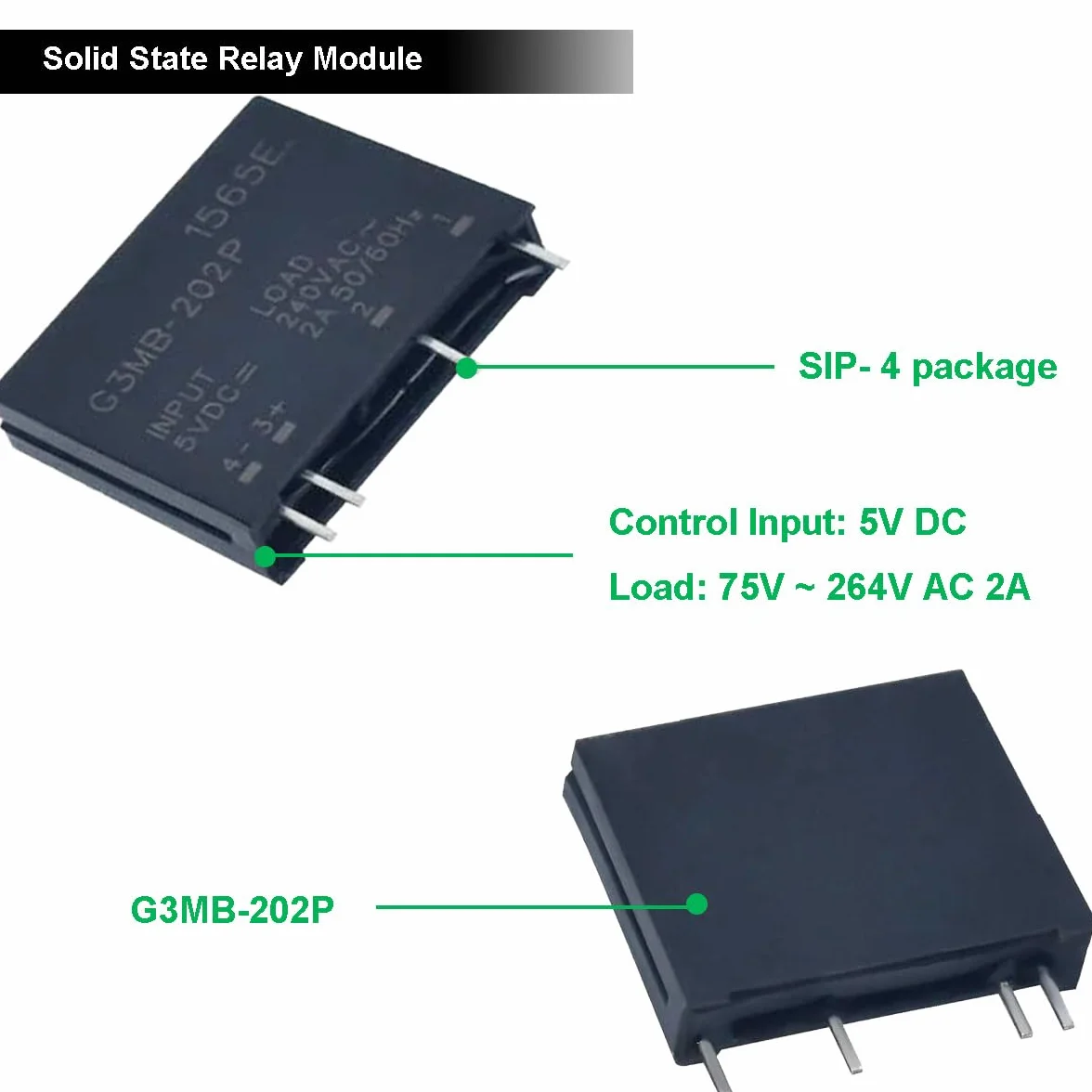 G3MB-202P przekaźnik półprzewodnikowy SSR DC-AC 5V DC 240V AC 2A