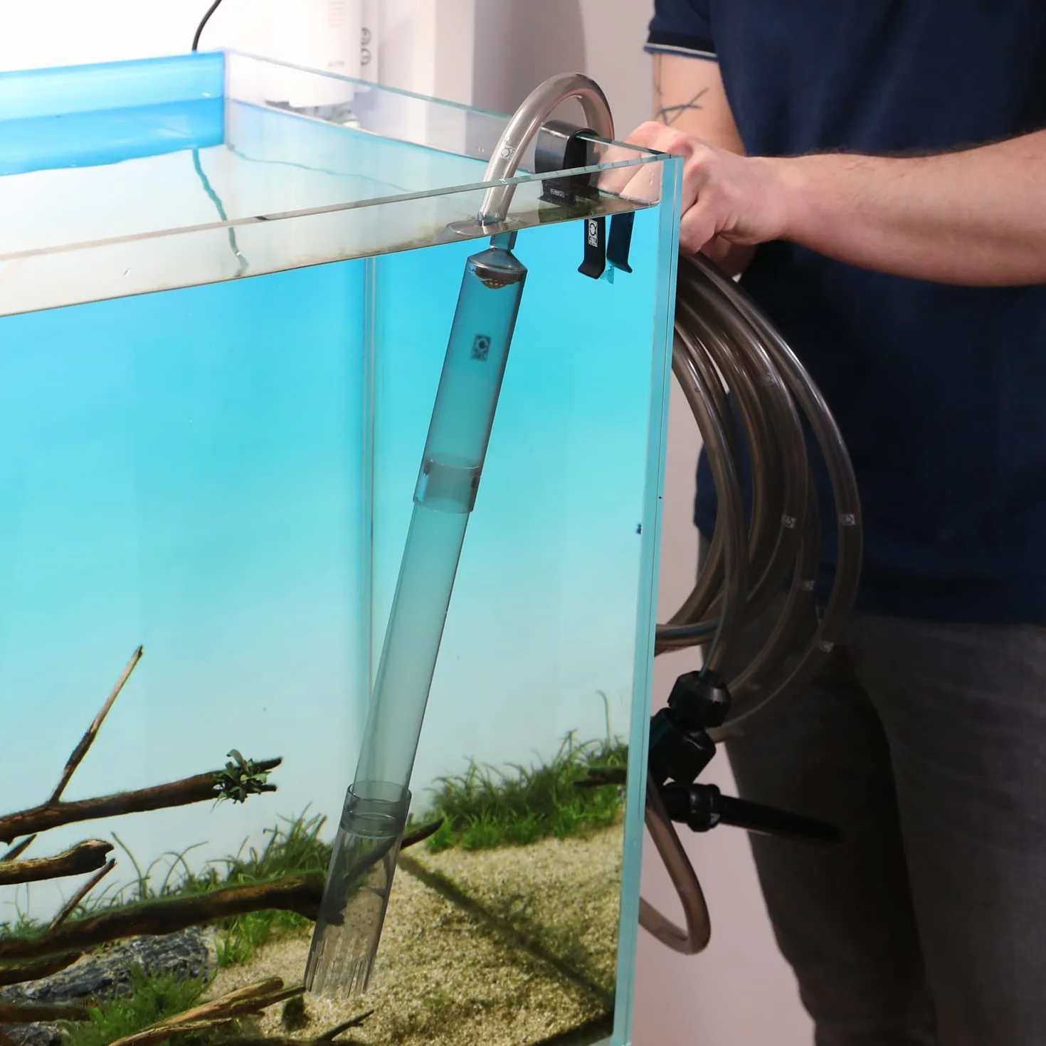 Jbl Proclean Aqua In-Out Pompa do Wymiany Wody, Przezroczysty/Szary, 30-70 cm