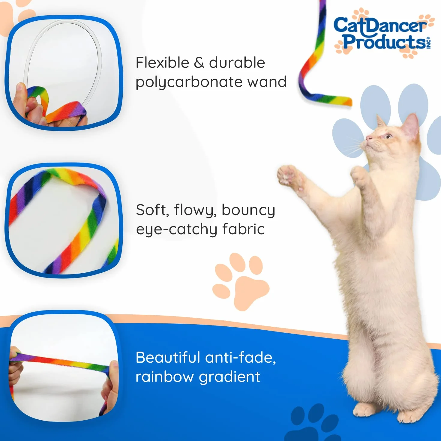 Cat Dancer Products Tęczowy wisiorek dla kotów, 1 sztuka (1 opakowanie)
