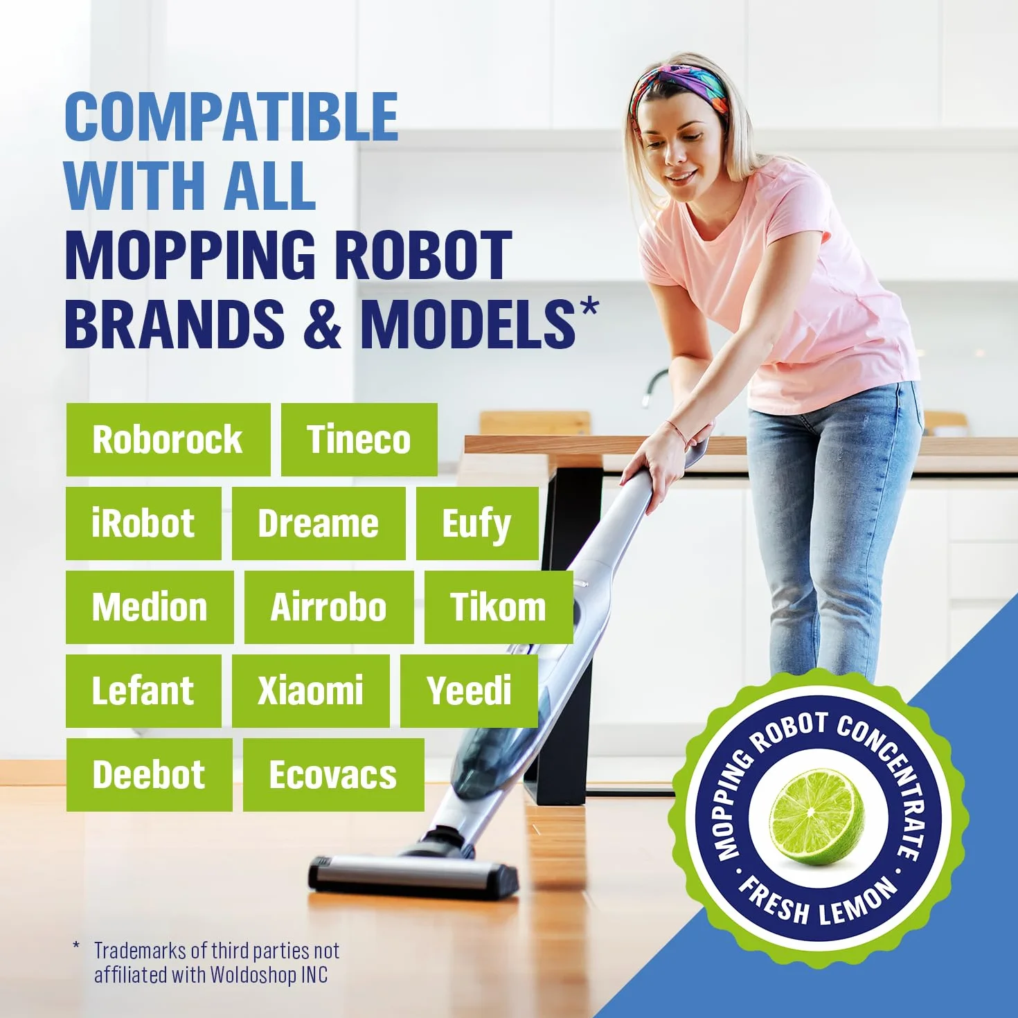 WoldoClean Środek czyszczący do robotów mopujących 750 ml do podłóg drewnianych