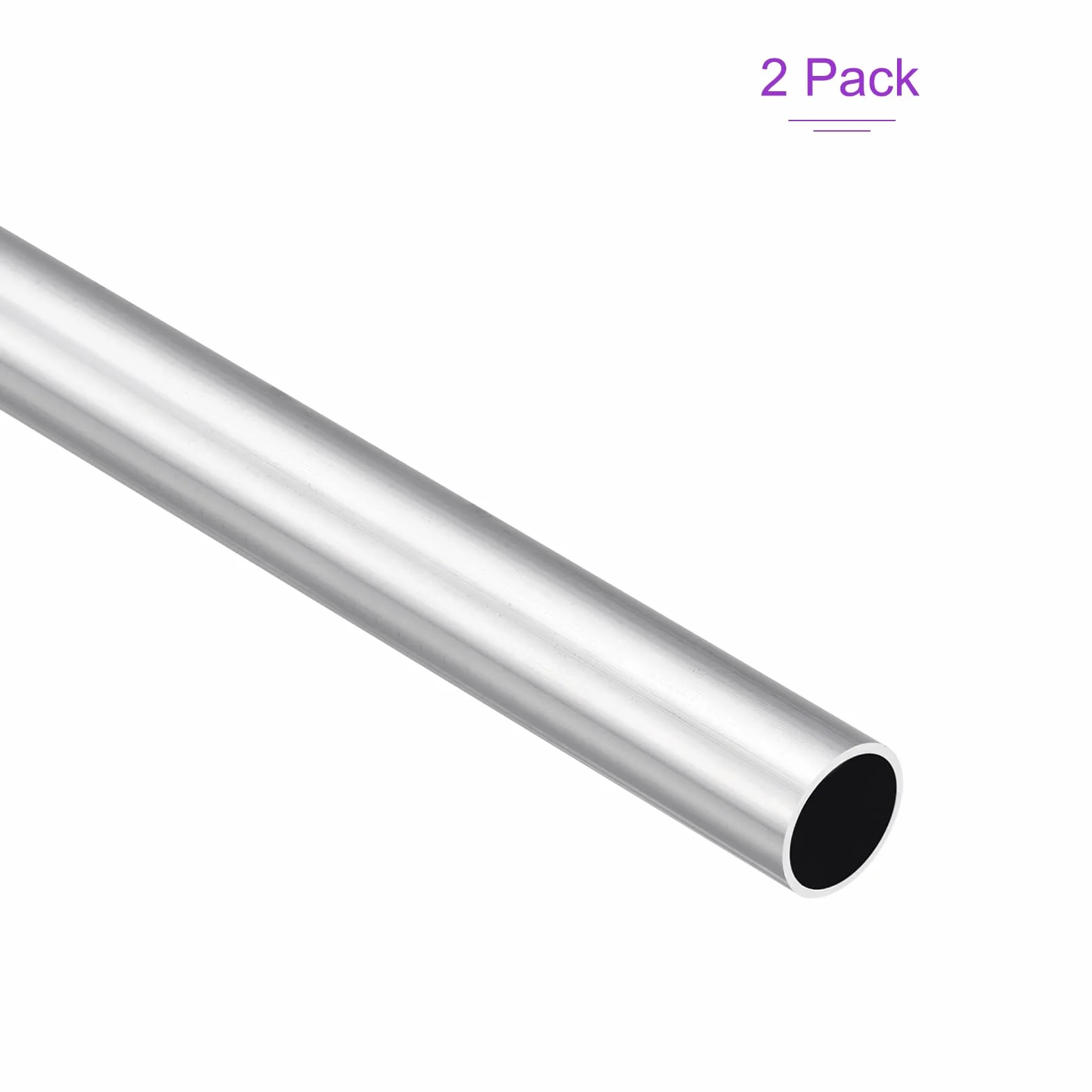 Aluminiowa okrągła rura 6063 15 mm x 13 mm ID 300 mm 2-pak