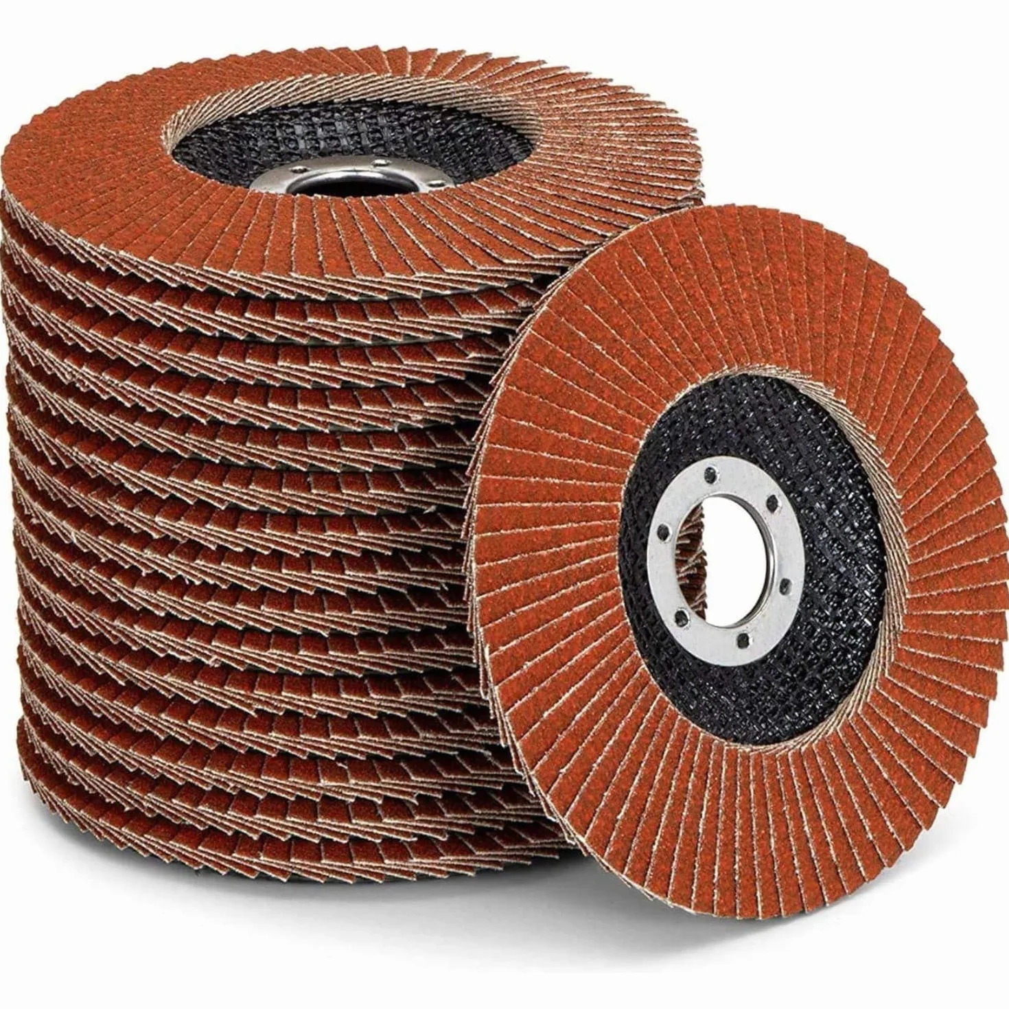 Tarcze lamelowe Ø 115 mm 10 sztuk zestaw mieszany ziarno 40/60 80/120