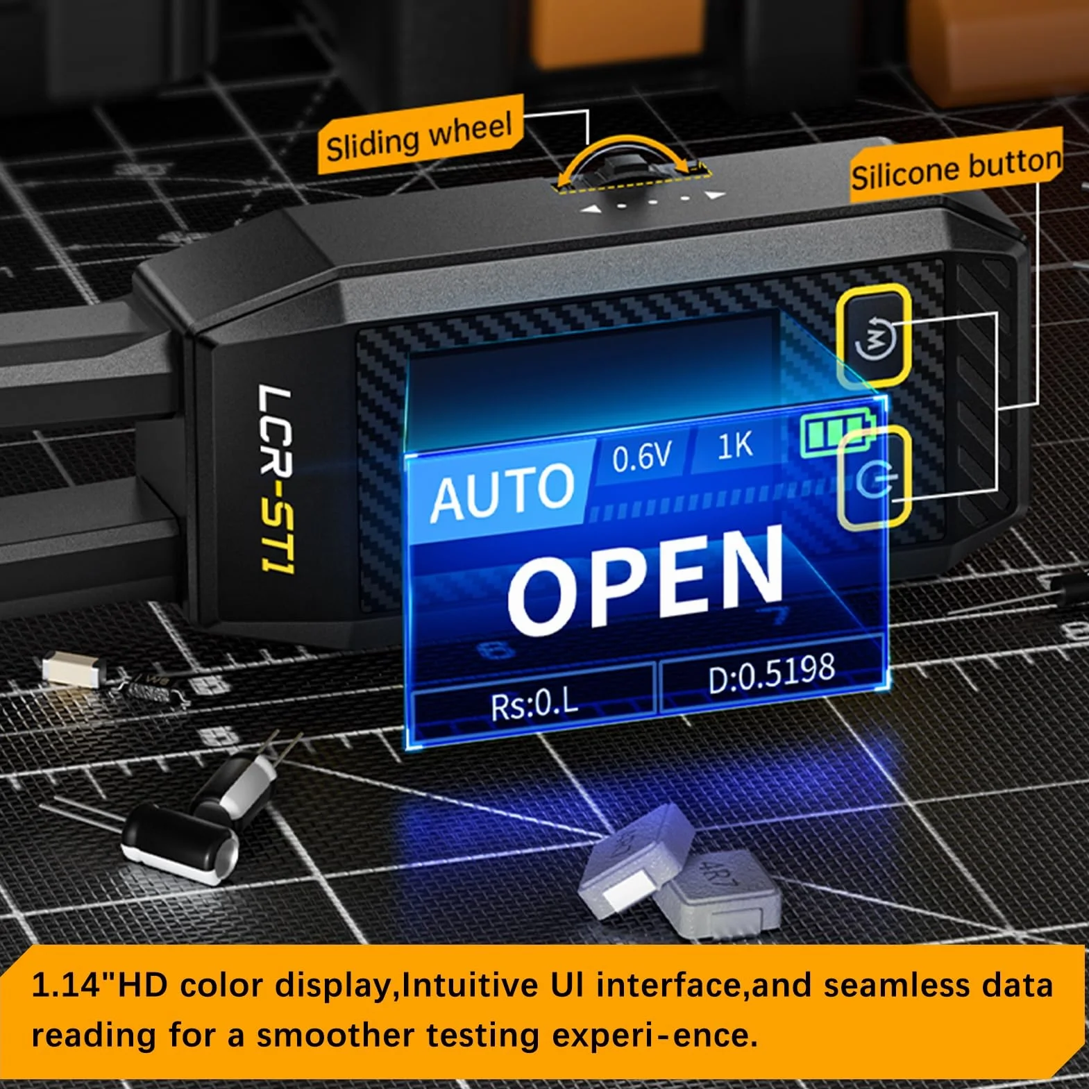DEWIN LCR-ST1 Smart Tweezer Bridge Kit, cyfrowy tester komponentów