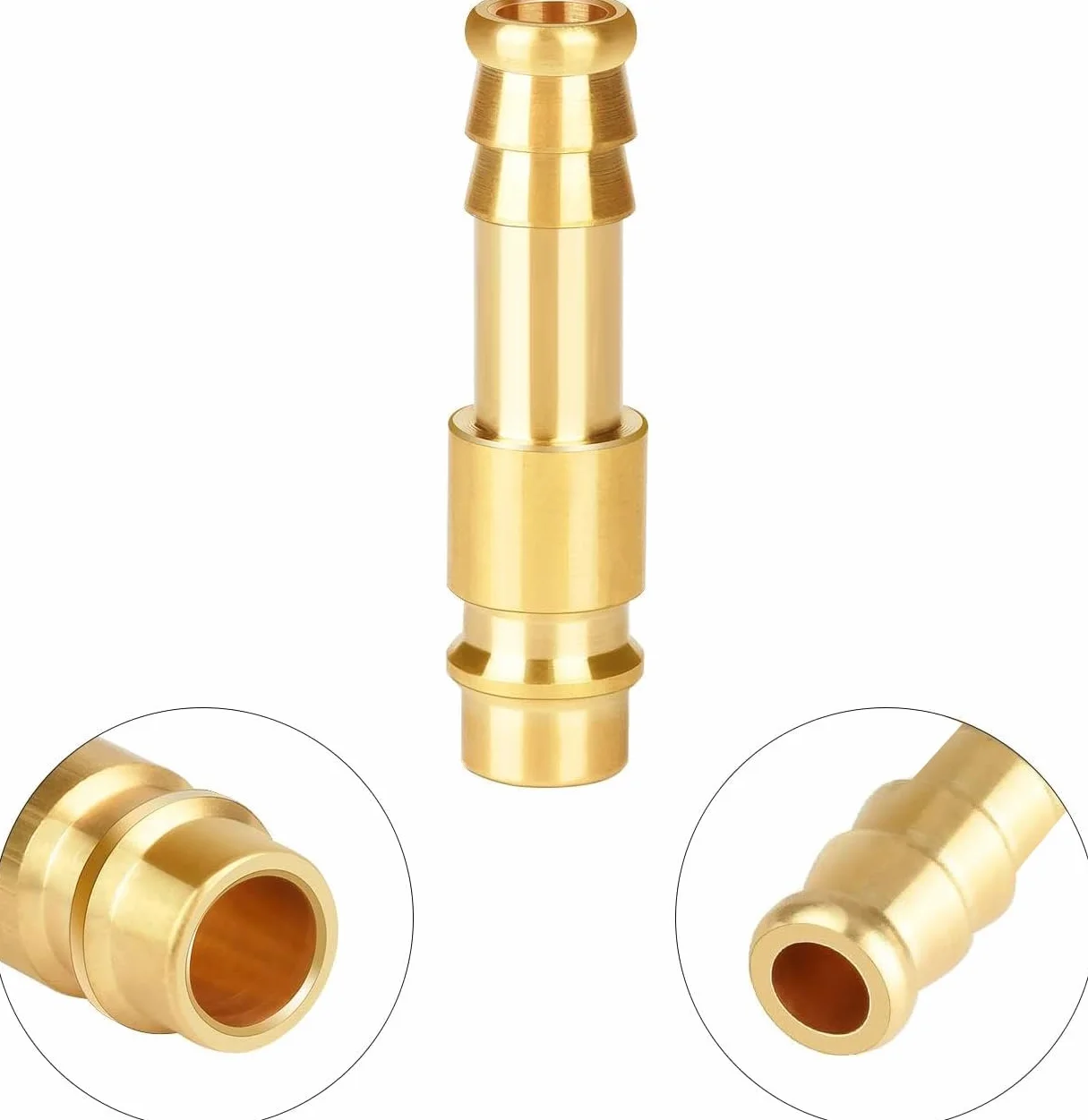 2 szt. złącze sprężonego powietrza 10 mm / gniazdo przyłączeniowe sprężonego powietrza 10 mm mosiądz DN10 gniazdo przyłączeniowe korek węża tuleja zaworowa wtyczka gwintowana złączka