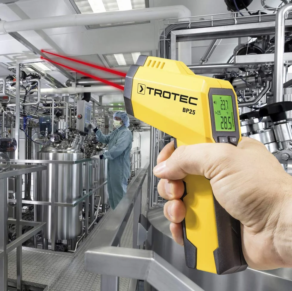 TROTEC BP25 Termometr na podczerwień laserowy -50°C do +260°C pirometr
