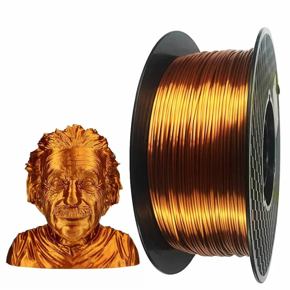 CC3D Miedziany Filament PLA 1,75 mm 1 kg Błyszczący Metaliczny Antyczne Złoto