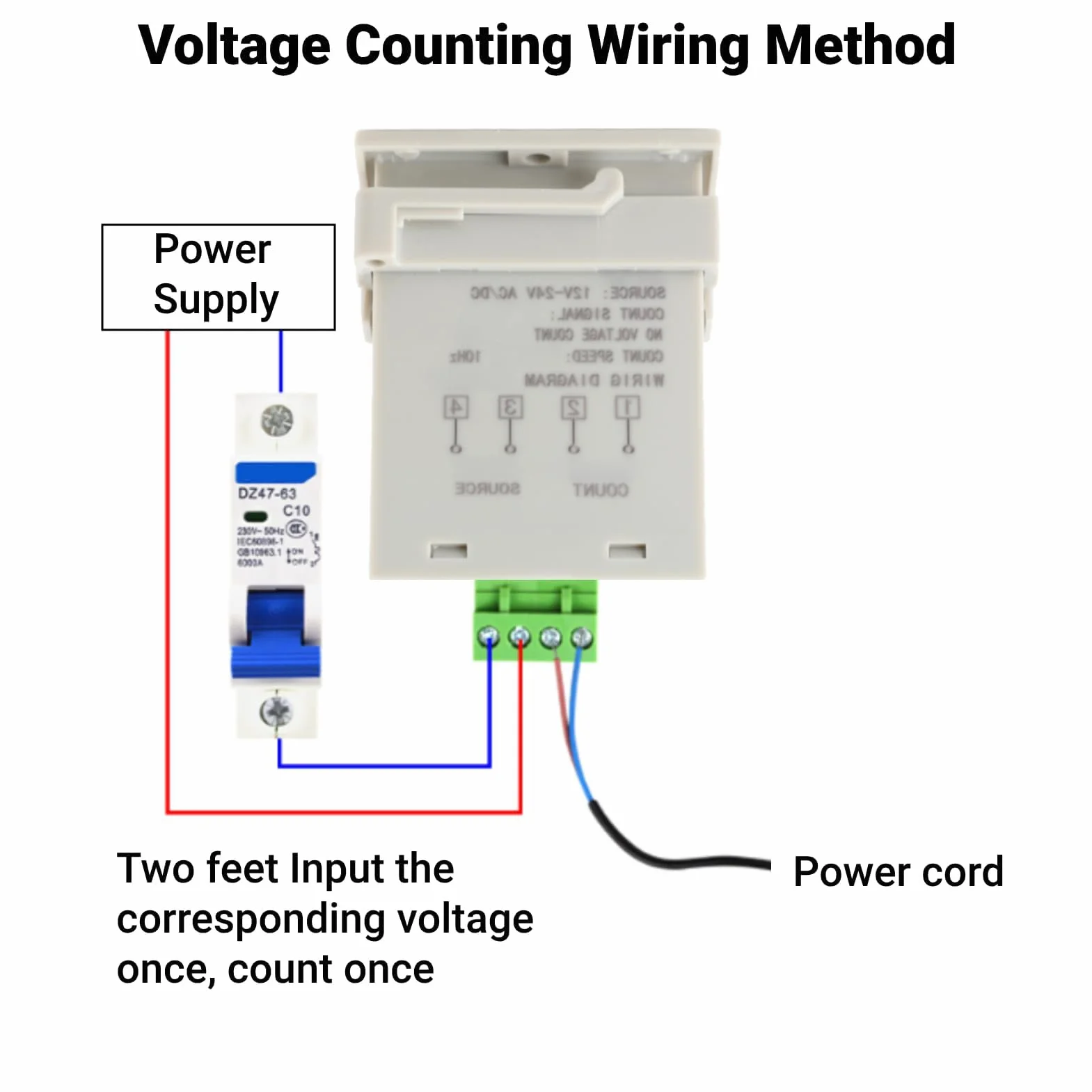 Multitester Elektryczny 6-cyfrowy AC/DC 12V