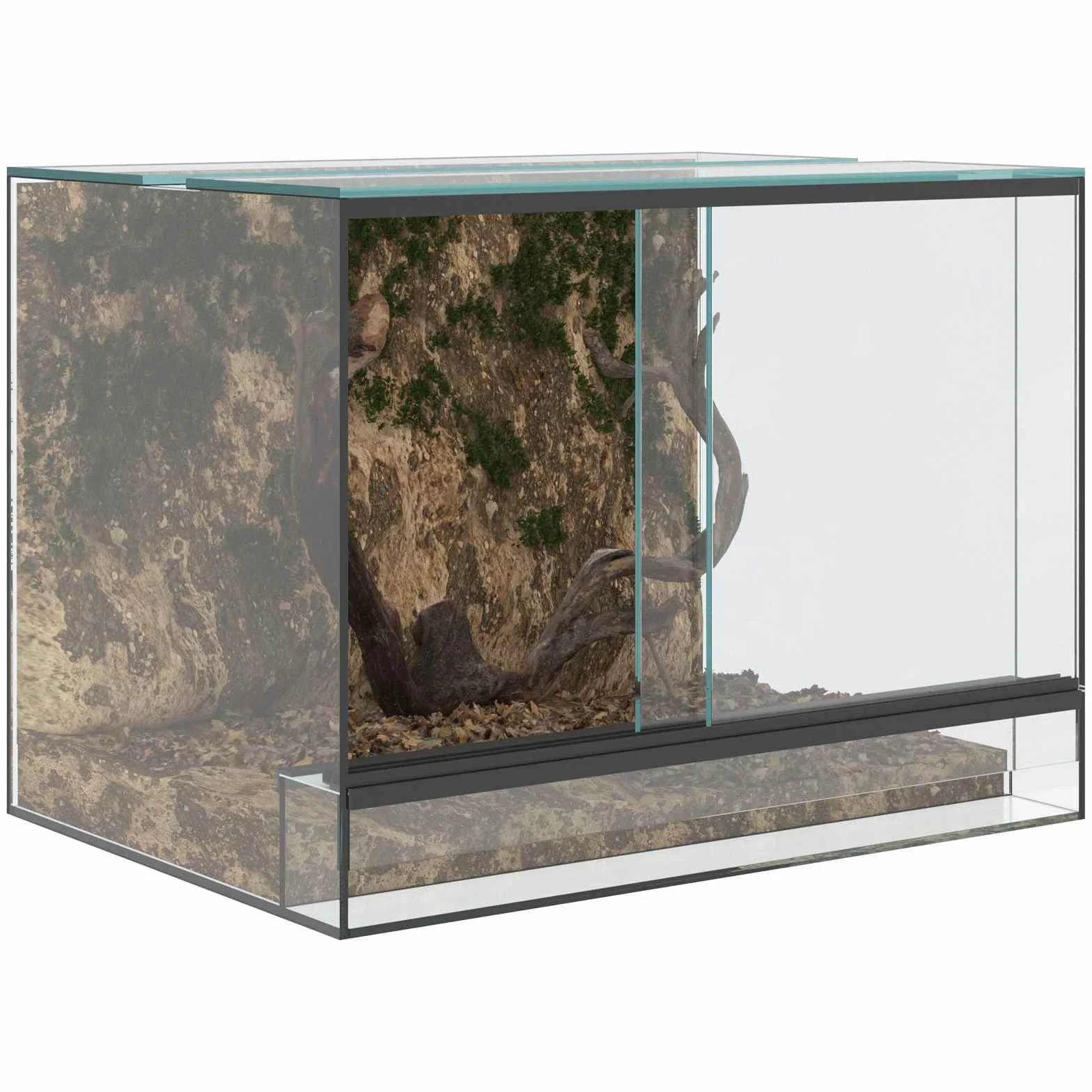 vidaXL Terrarium z przechowywaniem przezroczysty 40 x 30 x 30 cm Szkło