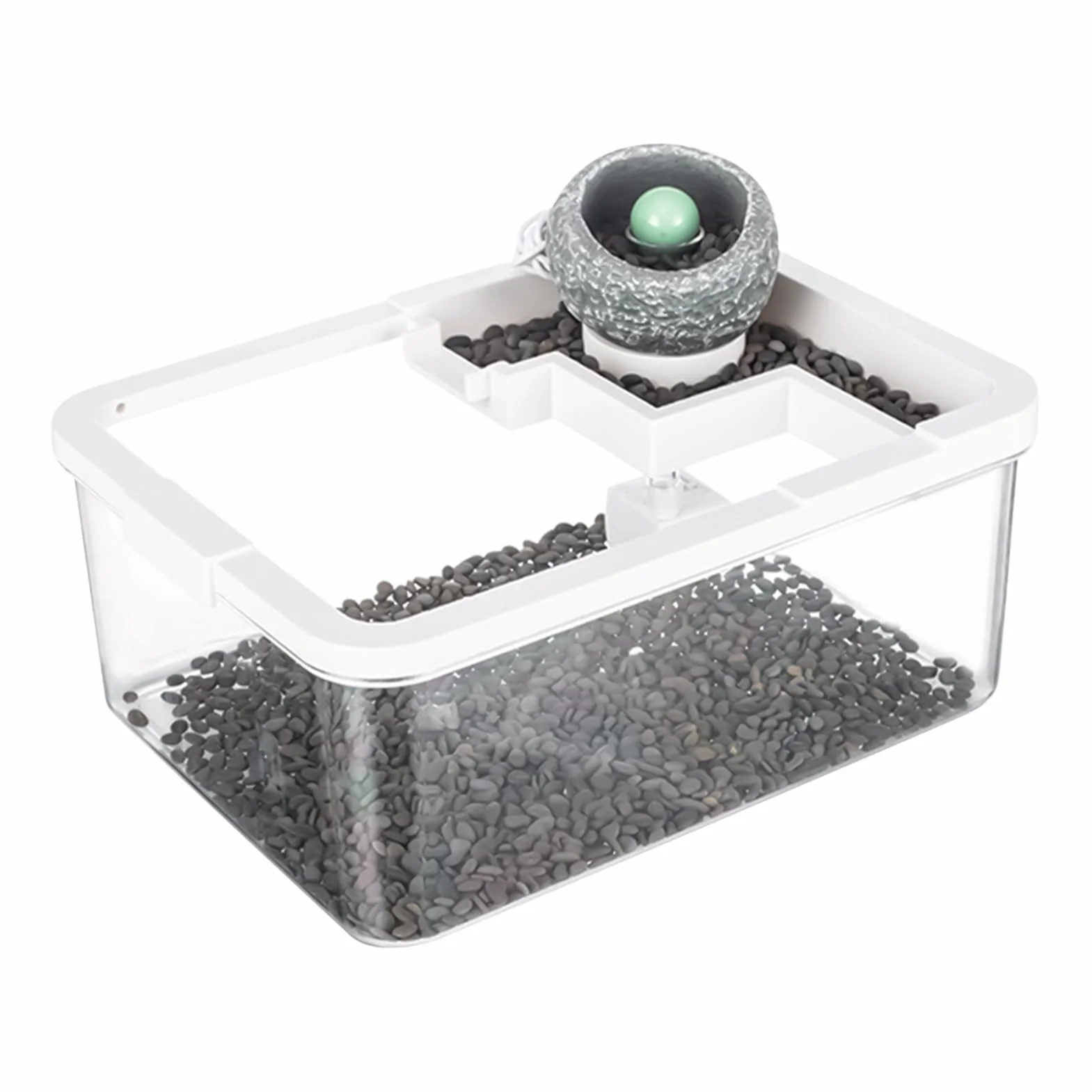 Akwarium, mały, cichy krajobraz z oświetleniem LED i pompą, akwarium do salonu, do Aquaponics, szpitala, półki, krewetki, rafy meduzy