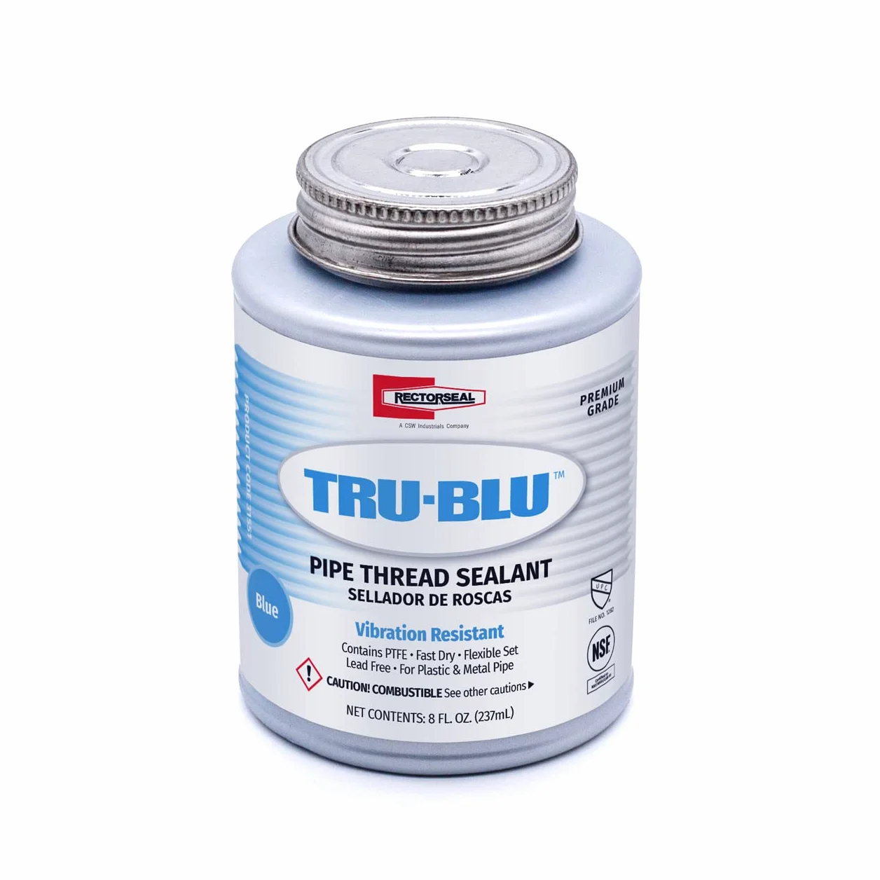 Rectorseal 31551 1/2 kufel szczotki Top Tru-Blu Uszczelniacz do gwintów rurowych
