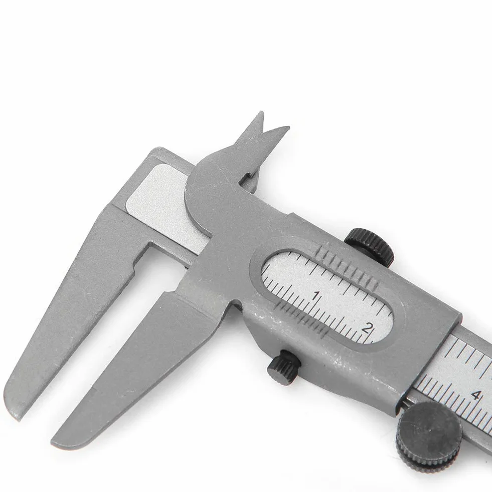 Stal nierdzewna wysoka precyzja metal kaliber ręczny precyzyjna regulacja narzędzia pomiarowe mikrometr linijka (15 cm)