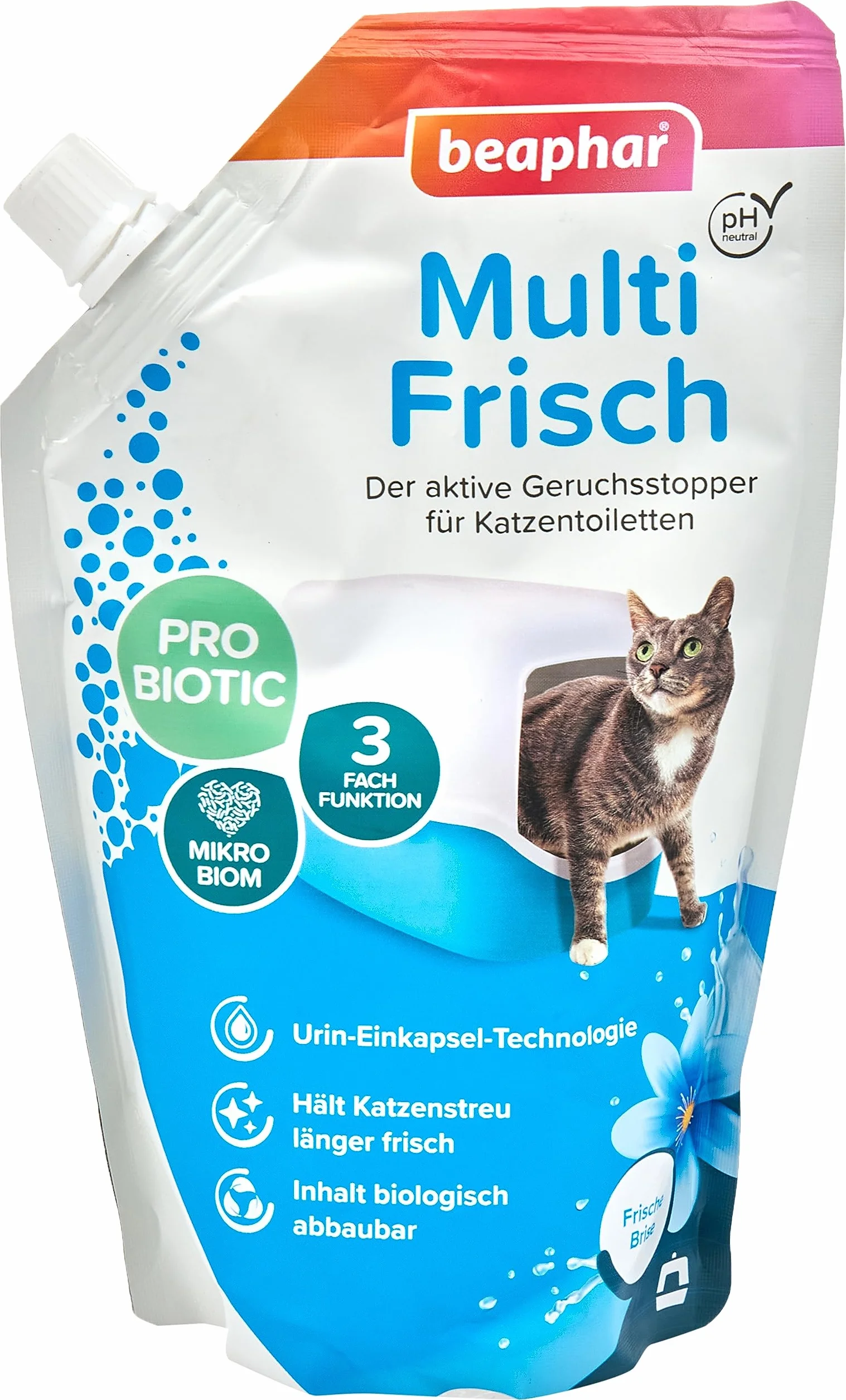 Beaphar Multi Frisch Frische Brise Neutralizator Zapachów do Kuwety, 400 g