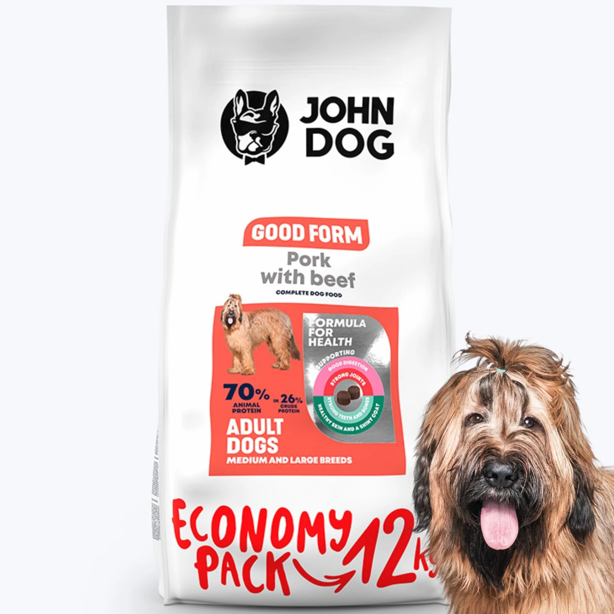 KARMA John Dog GOOD FORM ADULT WIEPRZOWINA Z WOŁOWINĄ 12 kg