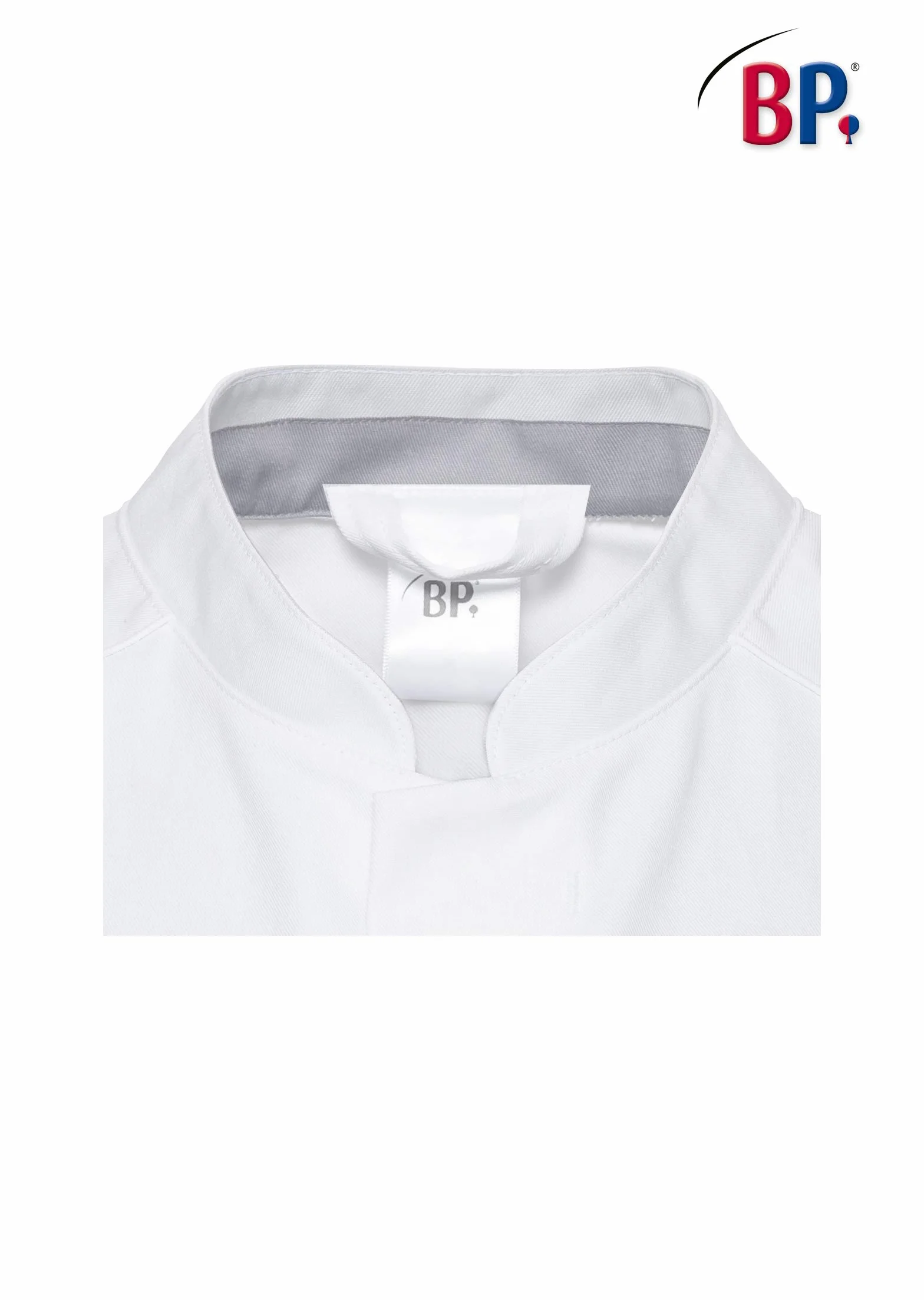 Fartuch lekarski dla mężczyzn BP 1751-130-0021-56l, długi rękaw, 205 g/m² czysta bawełna, biały