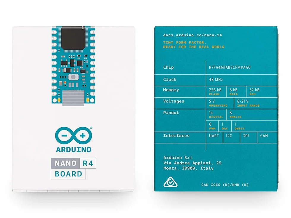 Arduino Nano R4 – Bez Headers, Płytka z Mikrokontrolerem Renesas RA4M1, Złącze Qwiic, Programowalna Dioda RGB