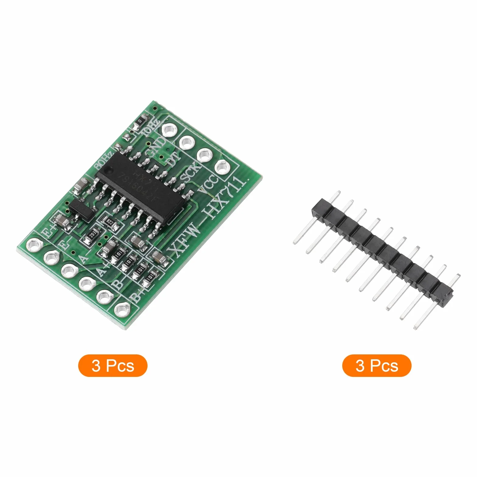 QUARKZMAN Hx711 24-bitowy podwójny kanał precyzyjny czujnik ważenia A/D moduł 16x24 mm