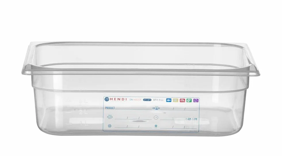 HENDI Pojemnik GN 1/2 - HACCP - 6,5 L - 325x265x(H)100mm