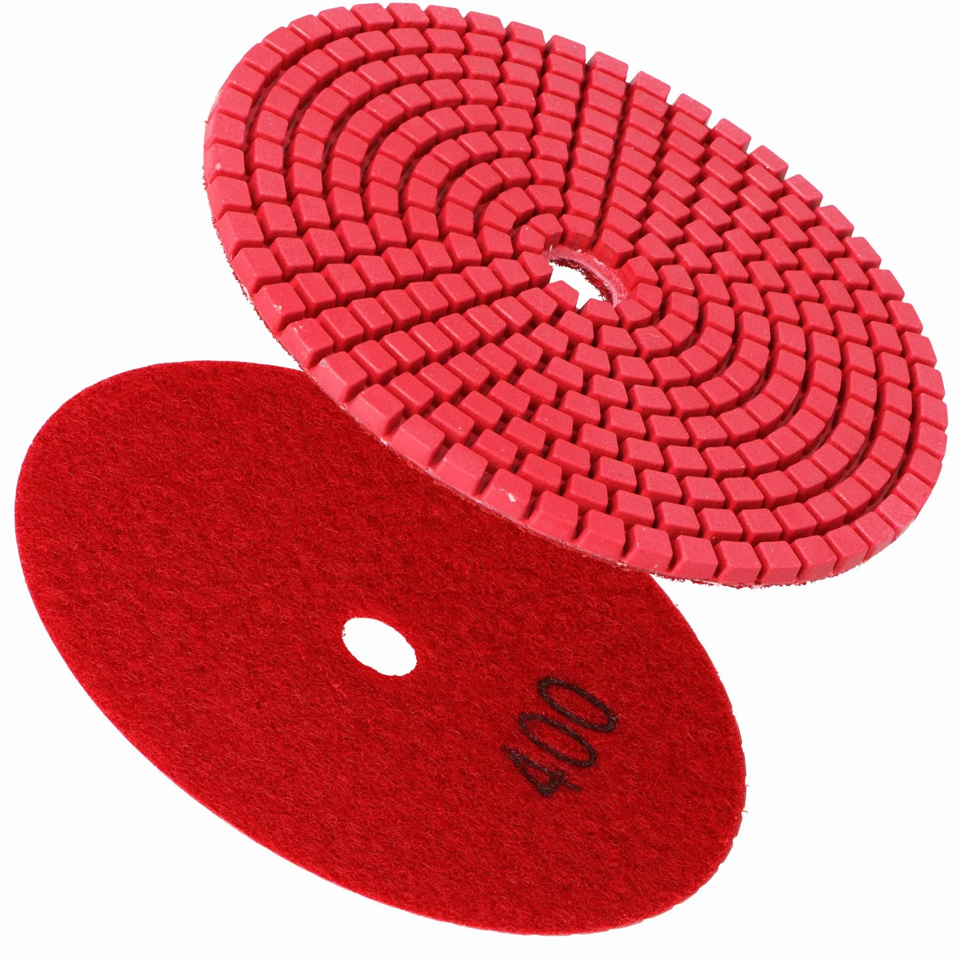 Tarcza Diamentowa Szlifierska 100 mm P400 Pad Polerski Polerowanie Diamentowe Kamienne Sucho Mokro Podkładka Polerska Granitu Marmuru Betonu Tarcze Elastyczne