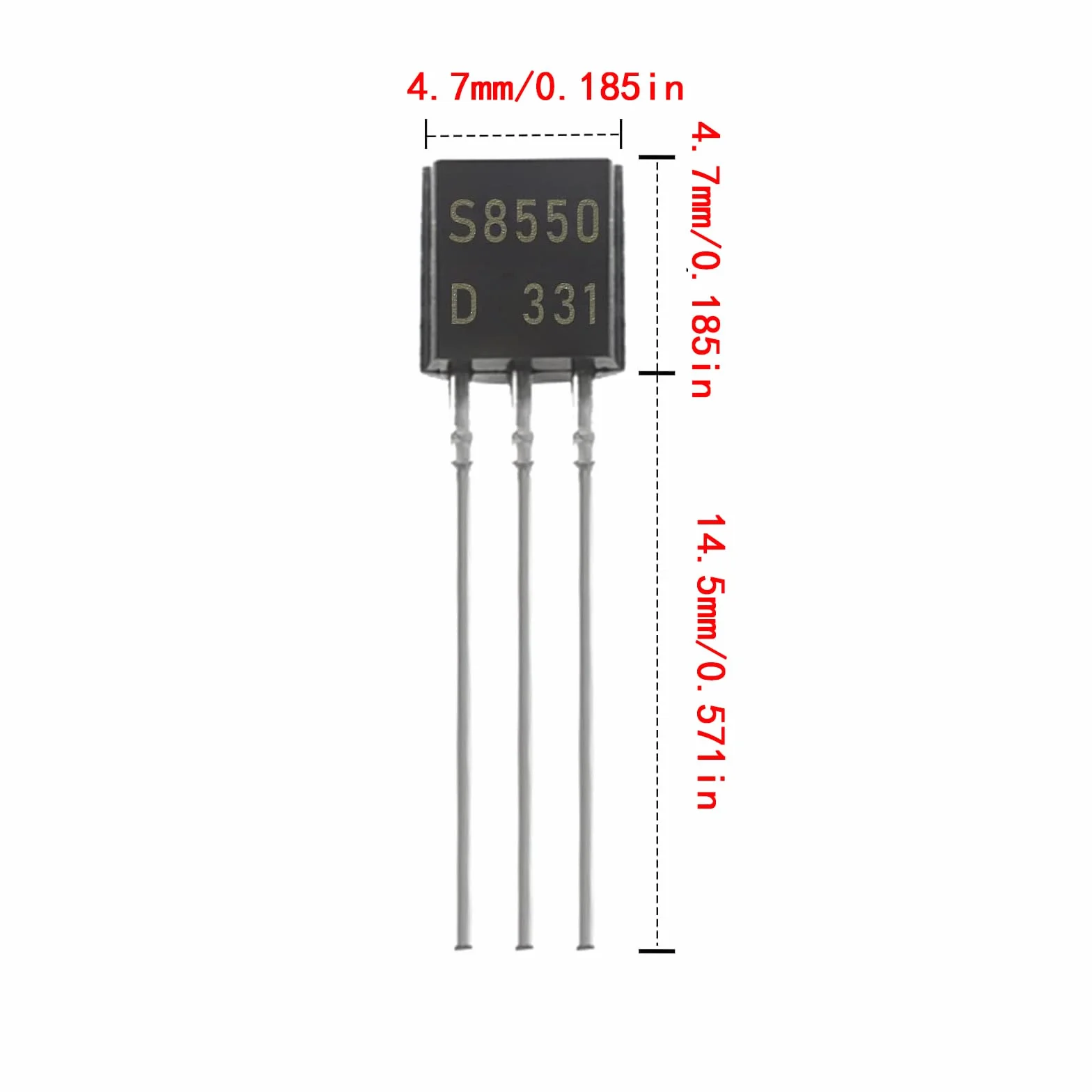 Tranzystor Assortment Kit 200pcs PNP NPN BC377 BC327 2N2222 2N2907 2N3904 2N3906 S8050 S8550 A1015 C18150 TO-92
