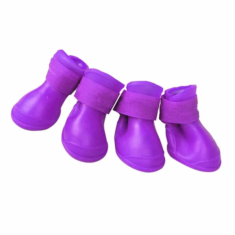 Buty dla Psów, 4PCS S DOG BOTS Buty do Gorącego Chodnika z Zagęszczonym Bez Poślizgu Lekkie Miękkie Wodoszczelne na Deszcz (S)