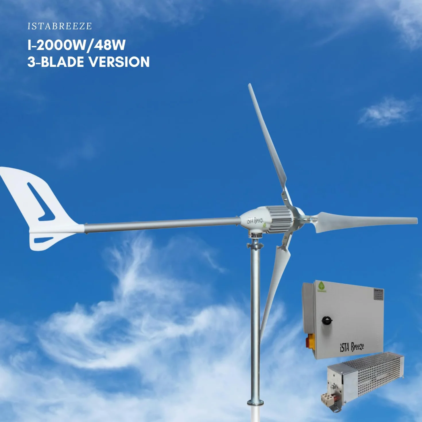 Turbina wiatrowa i2000W 48V Generator wiatrowy – Niezawodne źródło energii wiatrowej dla domu