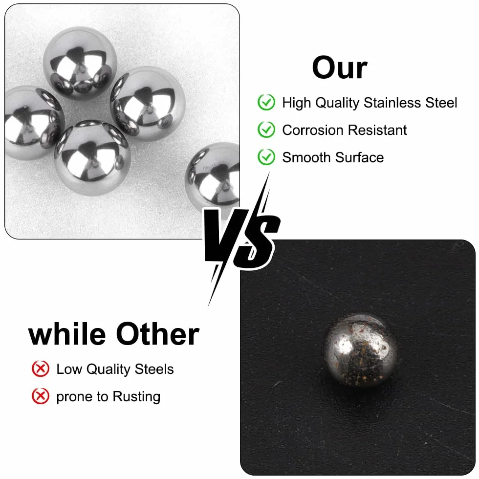 Kulki mieszające 6 mm stal szlachetna G10 255 sztuk