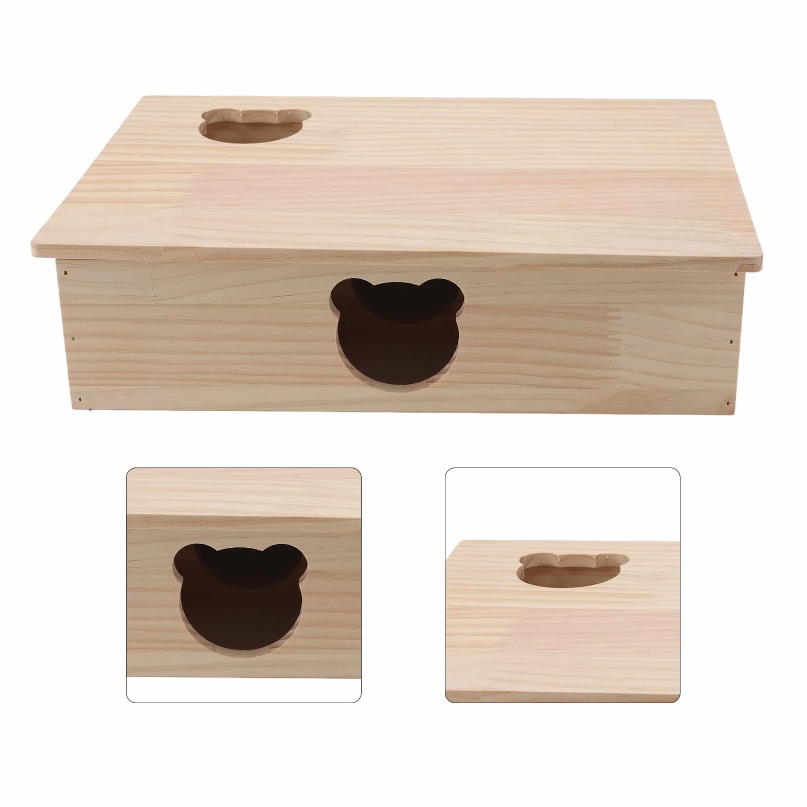 Maze Hamster Hideout, wielokomorowa mała kryjówka dla zwierząt domowych z ruchomym dachem dla chomików myszy myszoskoczki