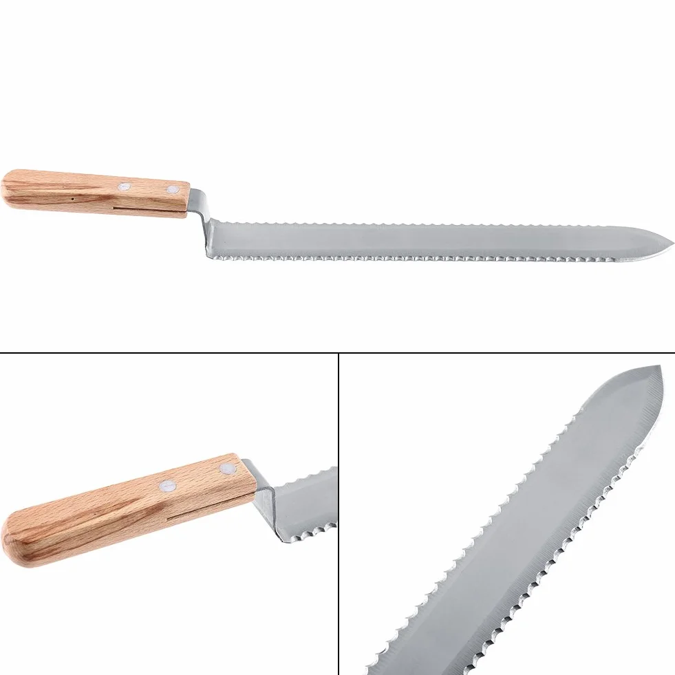 280 mm ząbkowane ostrze pszczelarskie, narzędzie do zdejmowania pokrywy noża miodowego.