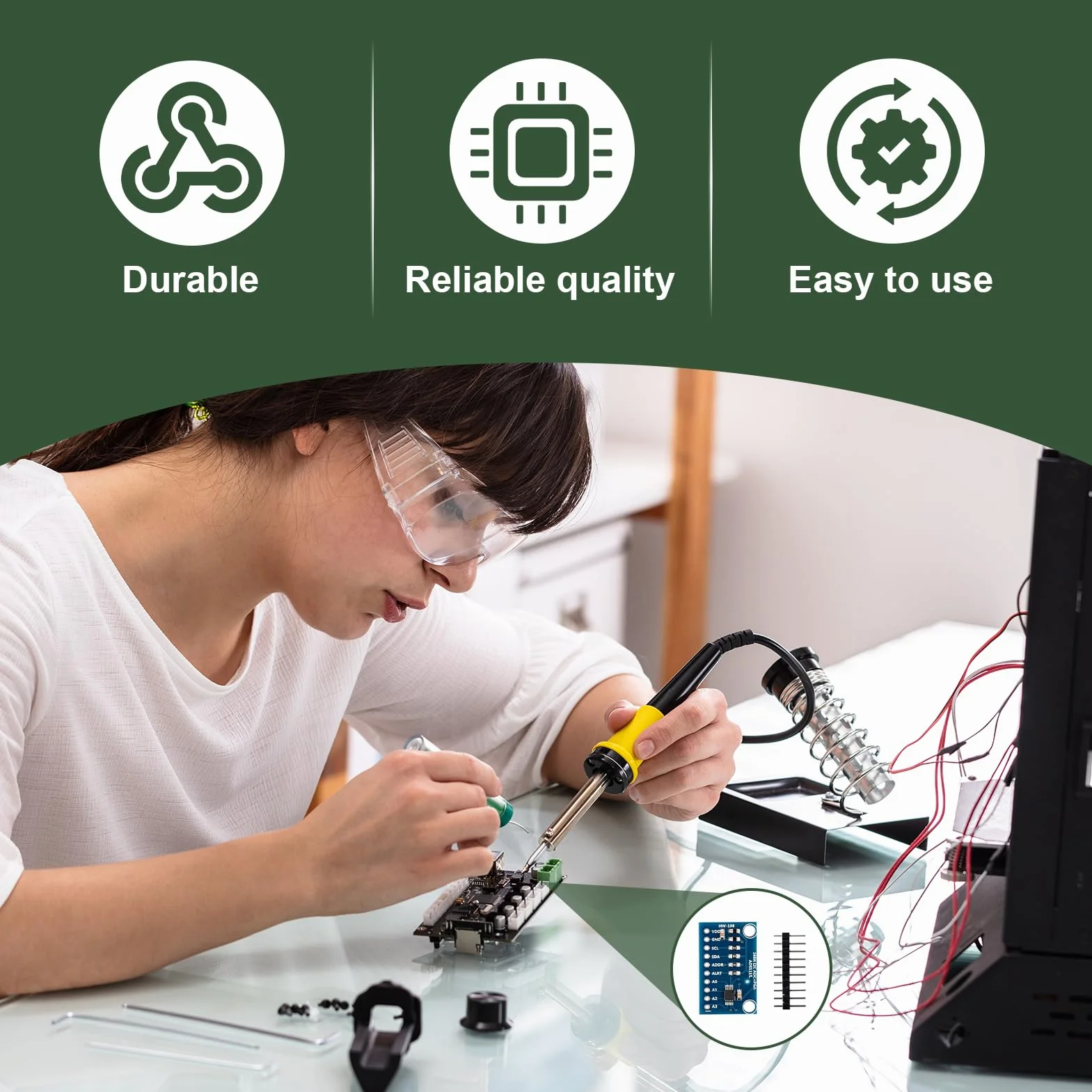ADS1115 16-bitowy 4-kanałowy moduł I2C konwersja analogowo-cyfrowa 2.0-5.5V