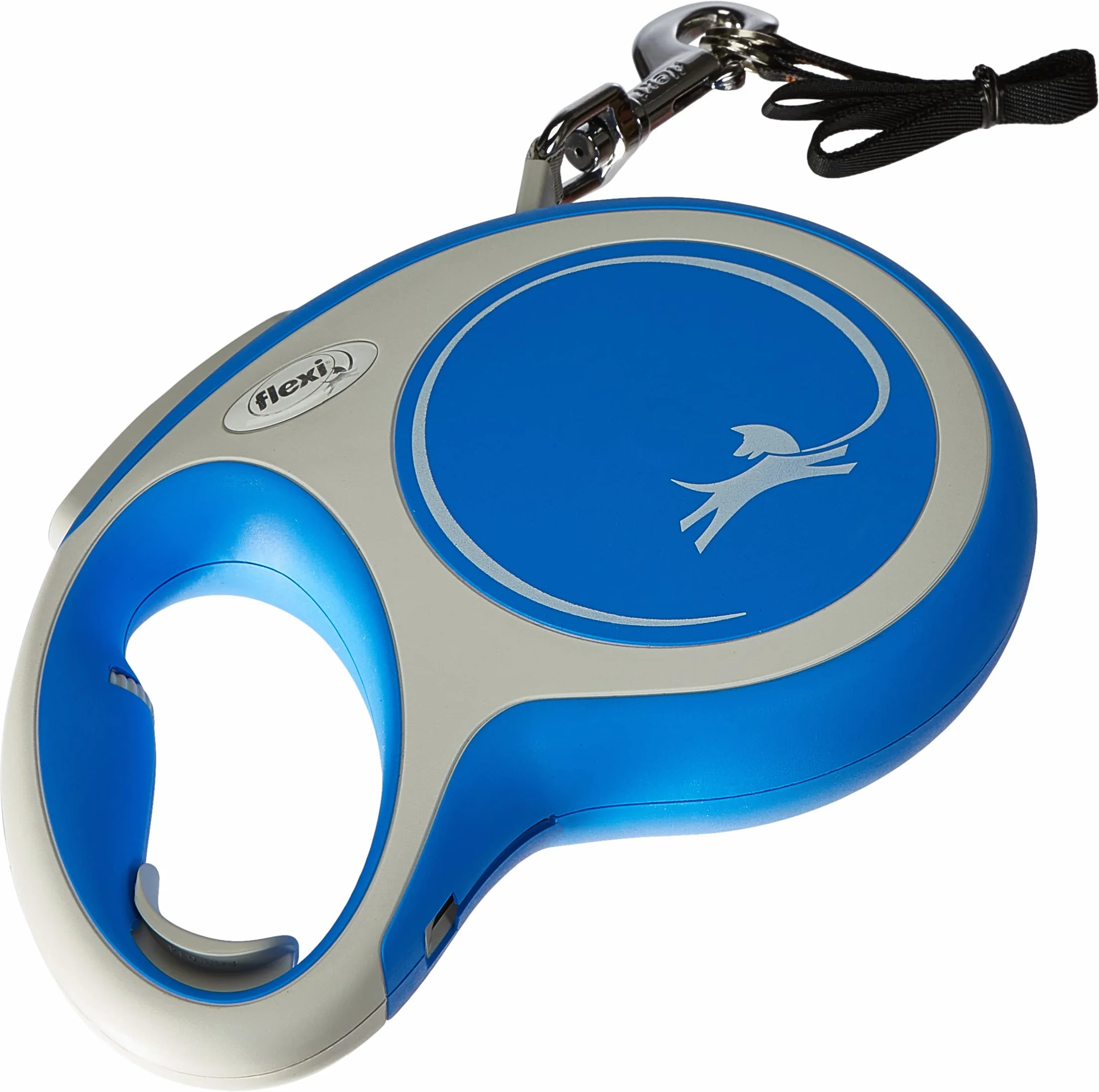 Kerbl Flexi - sznurek zwijany New Comfort Band - 8 metrów do 50 kg - niebieski - 1 sztuka