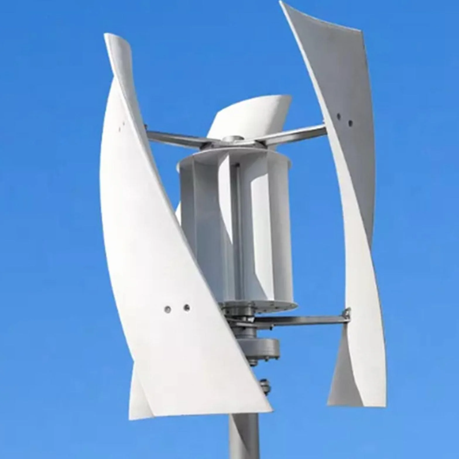 Zestaw generatora turbiny wiatrowej 5000 W, 12 V 24 V 48 V 220 V przenośny pionowy zestaw generatora turbiny wiatrowej, 3-łopatkowy zestaw generatora wiatrowego z regulatorem ładowania,48V