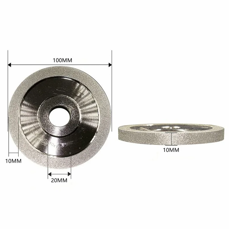 100 mm diamentowa ściernica ceramiczna frez ze stali wolframowej specjalne narzędzie do ostrzenia tarcza szlifierska ze stopu do szlifowania (ziarnistość 400)