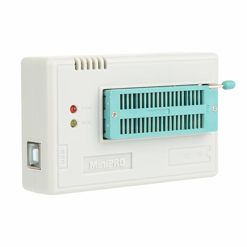 USB-Programmierer, TL866II Plus Programmierer mit USB Kabel und 10 Adapter für TL866II Plus EEPROM FLASH 8051 AVR MCU GAL PIC