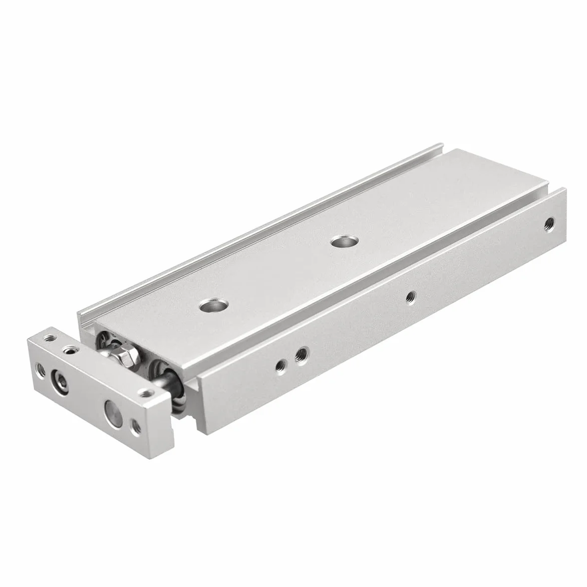 Heschen Podwójny aluminiowy cylinder powietrzny CXSM 15-100 prowadnica płyta podwójny pręt prowadzony pneumatyczne łożysko ślizgowe amortyzowany otwór 15 mm skok 100 mm dwustronnego działania