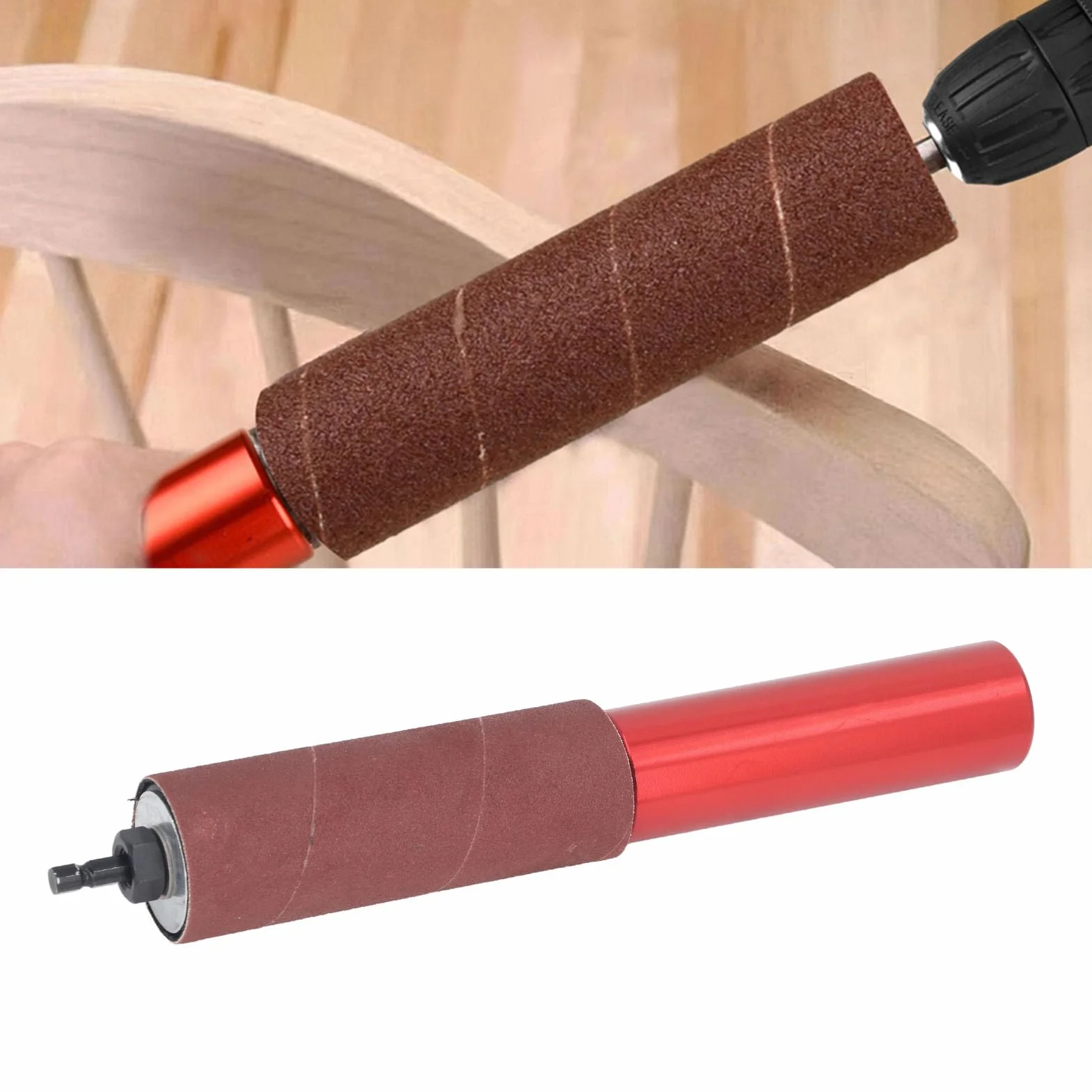 Ręczne gumowe bębny szlifujące adapter 1,5-calowy 10 sztuk wkładek do wrzeciona
