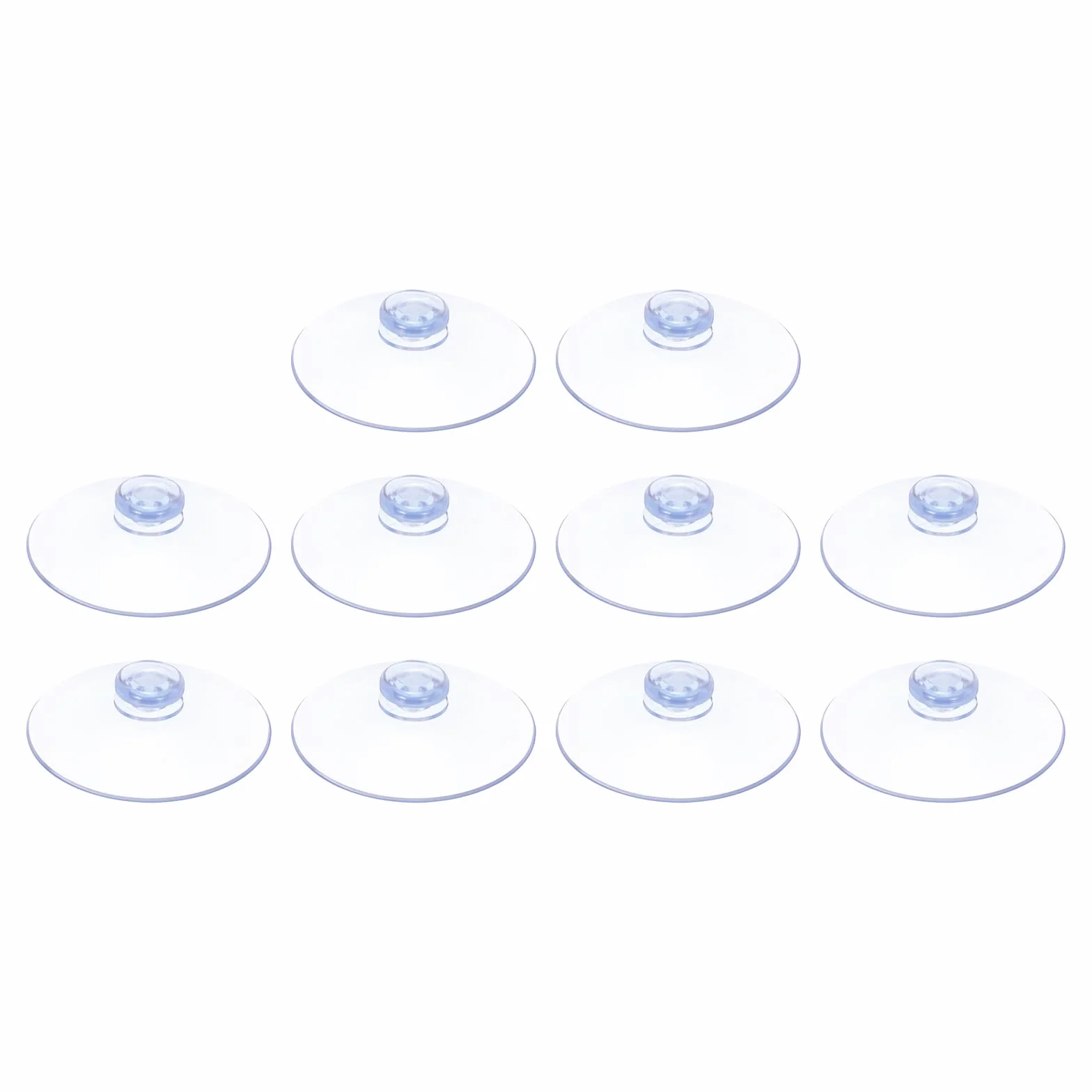 PATIKIL Przyssawki 55 mm / 2,2 cala, 10 szt. przyssawek z PCW bez haczyków do domu, kuchni, łazienki, organizacji, dekoracji, wiszących przedmiotów, przezroczyste