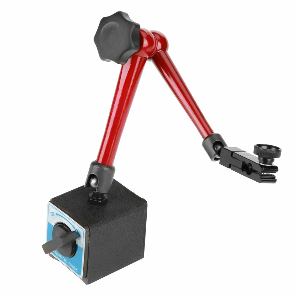 Statyw pomiarowy z uchwytem magnetycznym, regulowany, podstawa magnetyczna z centralnym mocowaniem, narzędzie mechaniczne do montażu czujnika zegarowego 60 x 50 x 55 mm, siła trzymania 7kg