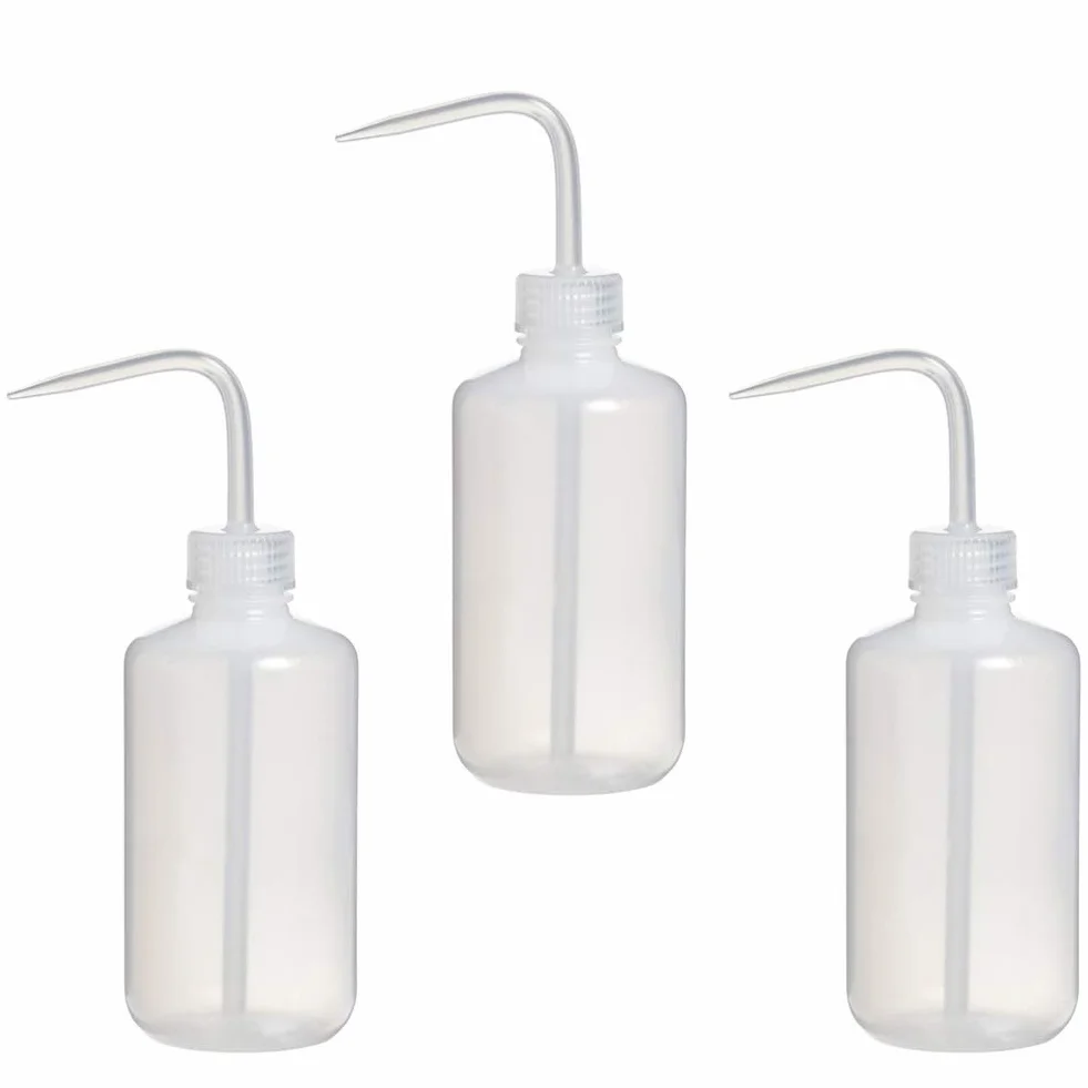 Zestaw 3 miękkich butelek o pojemności 250 ml z wąską pipetą z tworzywa sztucznego, do roślin, ekonomia naturalna Squeeze przyprawa korki do butelki wody dla roślin