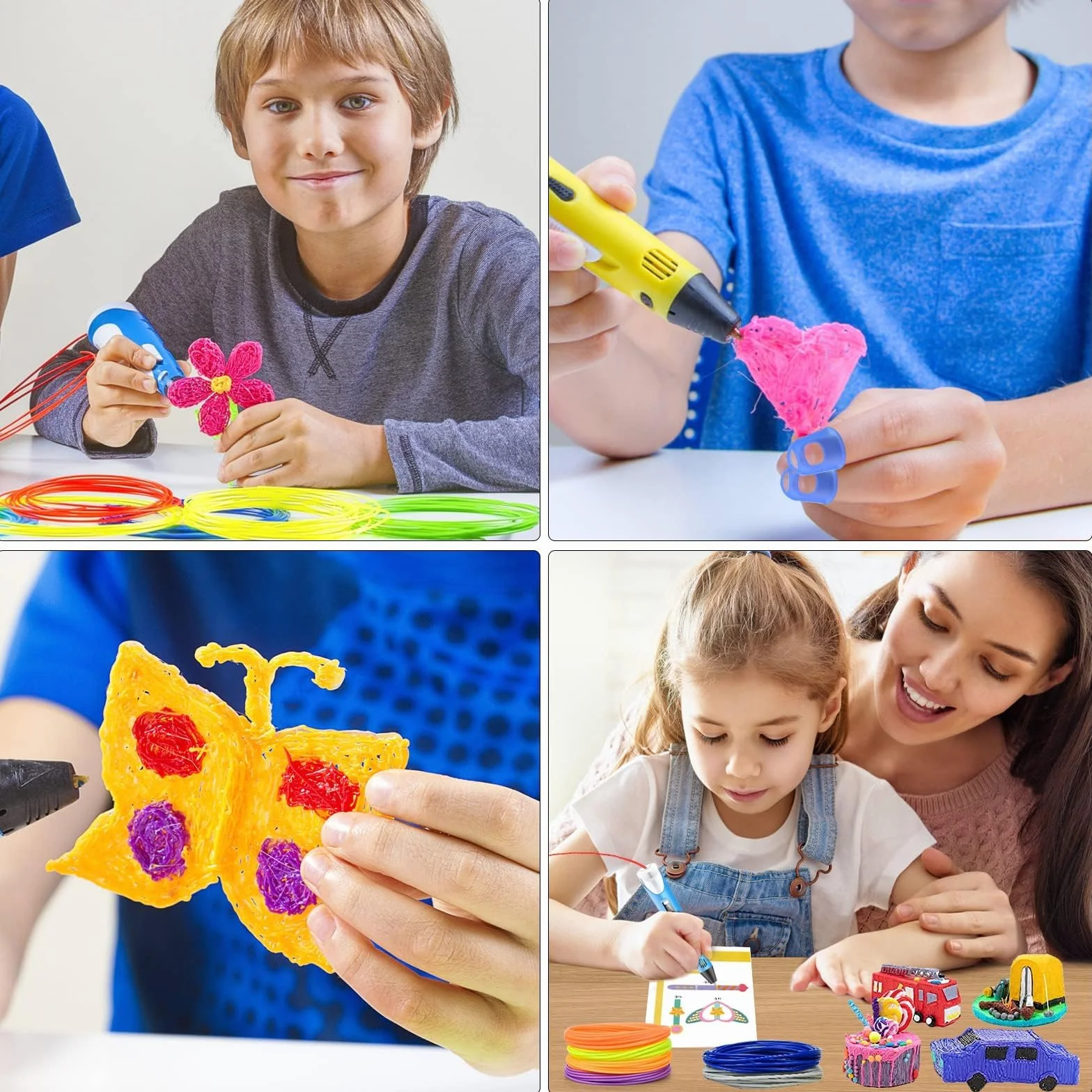 Pióro 3D filament 100 m, filament PLA, 1,75 mm, 20 kolorów, każdy kolor, 5 metrów, łącznie 100 metrów