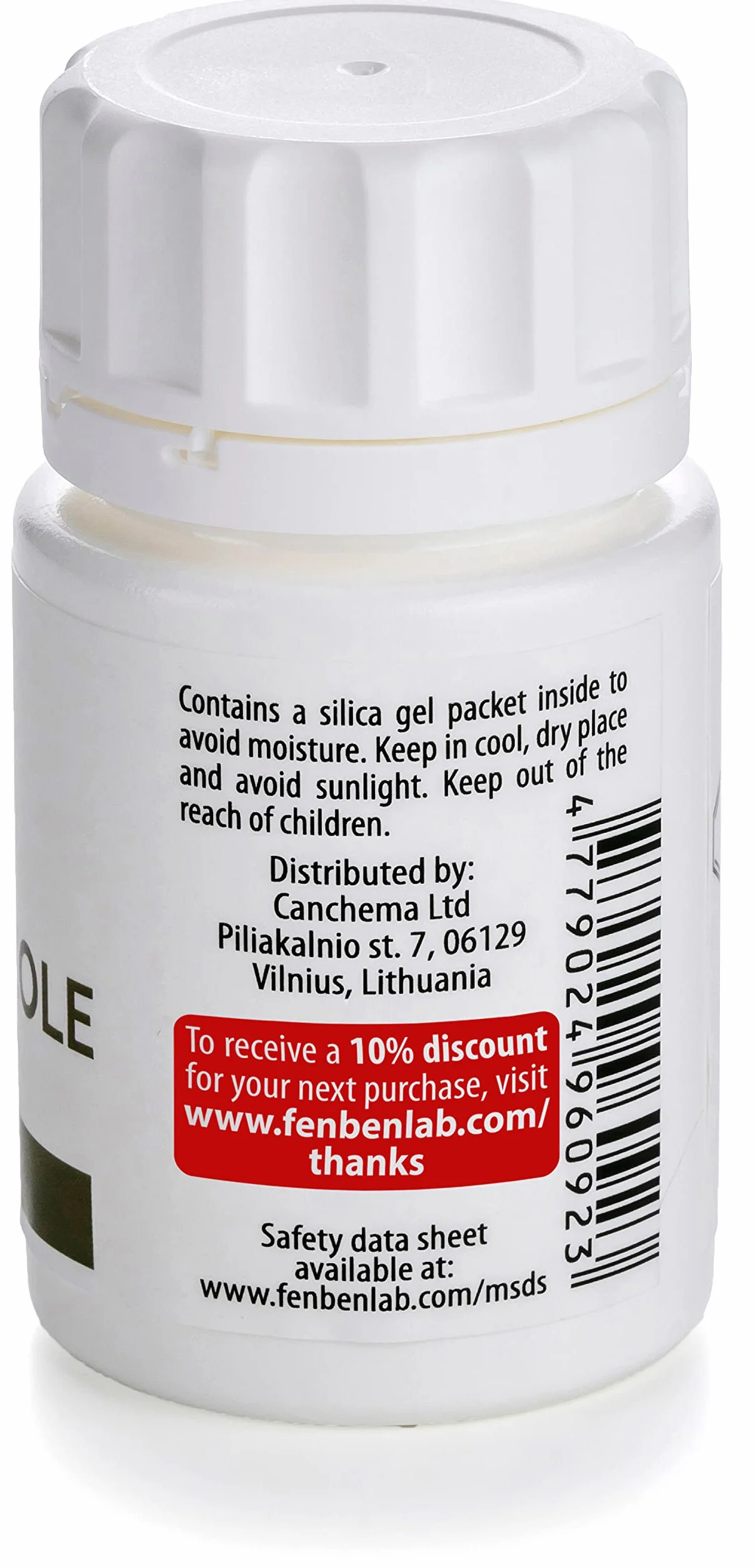 Fenbendazole 444mg, Czystość >99.9%, Wyprodukowane przez Fenben Lab, Dołączono Certyfikat Analizy, Testowany w Certyfikowanym Laboratorium, 30 Kapsułek